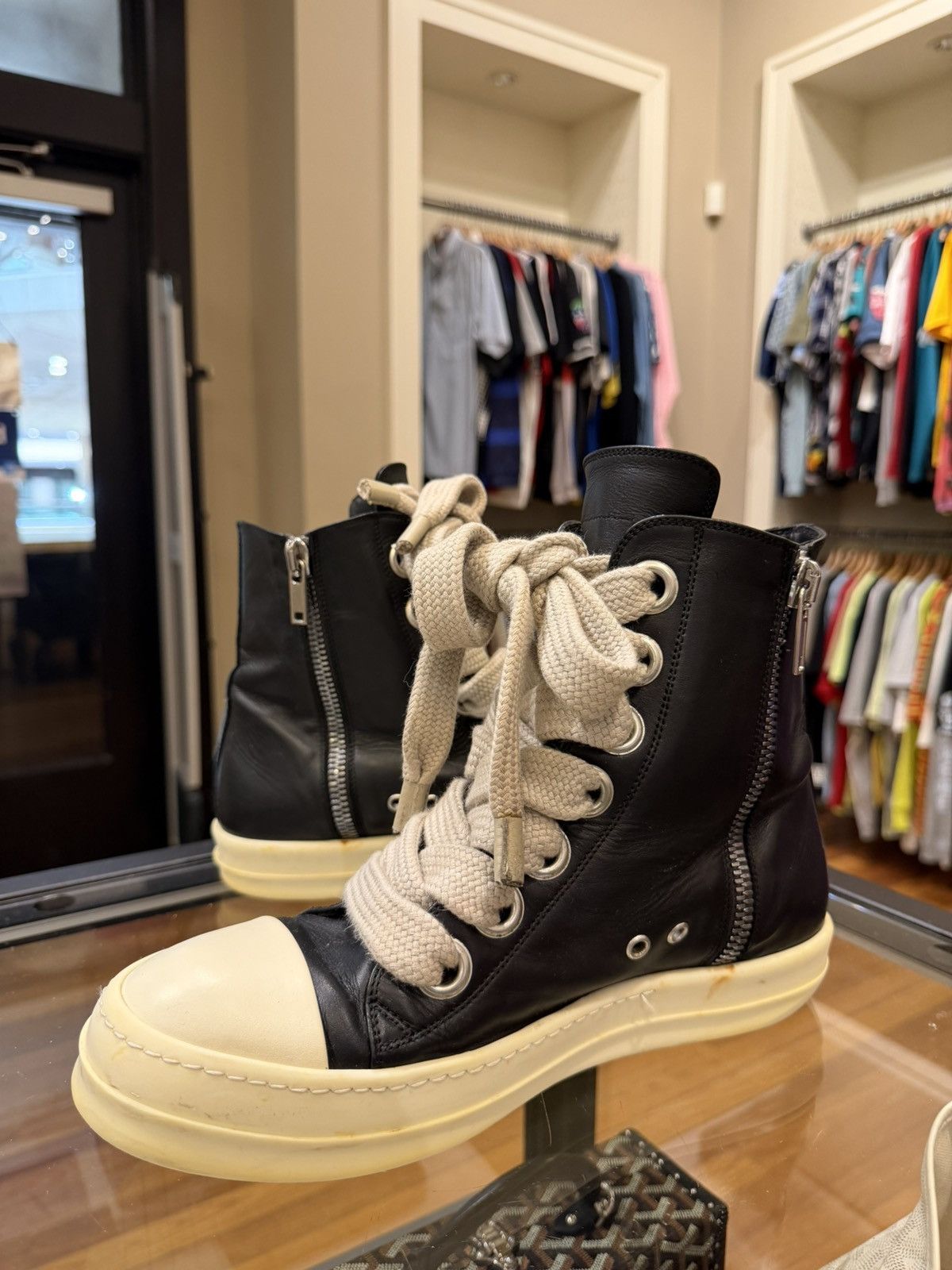 Rick Owens Rick Owens JumboLace Ramone High Top Sneakers Size US 9 / EU 42 - 4 Thumbnail