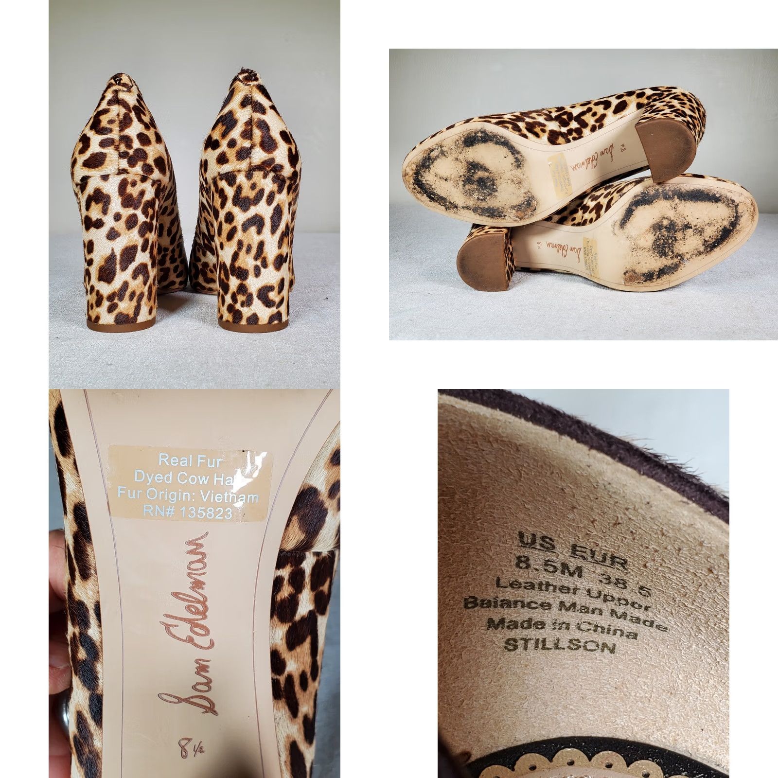 Sam Edelman Sam Edelman Stillson Pumps Brown Leopard Print Calf Hair Heels Women's US 8.5 M Size US 9 / IT 39 - 8 Thumbnail