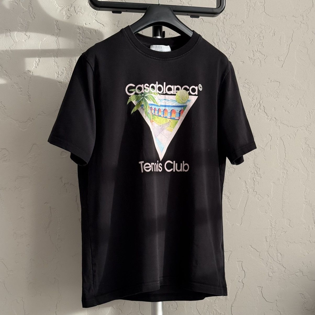 Casablanca Casablanca Tennis Club Icon Black T-Shirt Size US XL / EU 56 / 4 - 1 Thumbnail