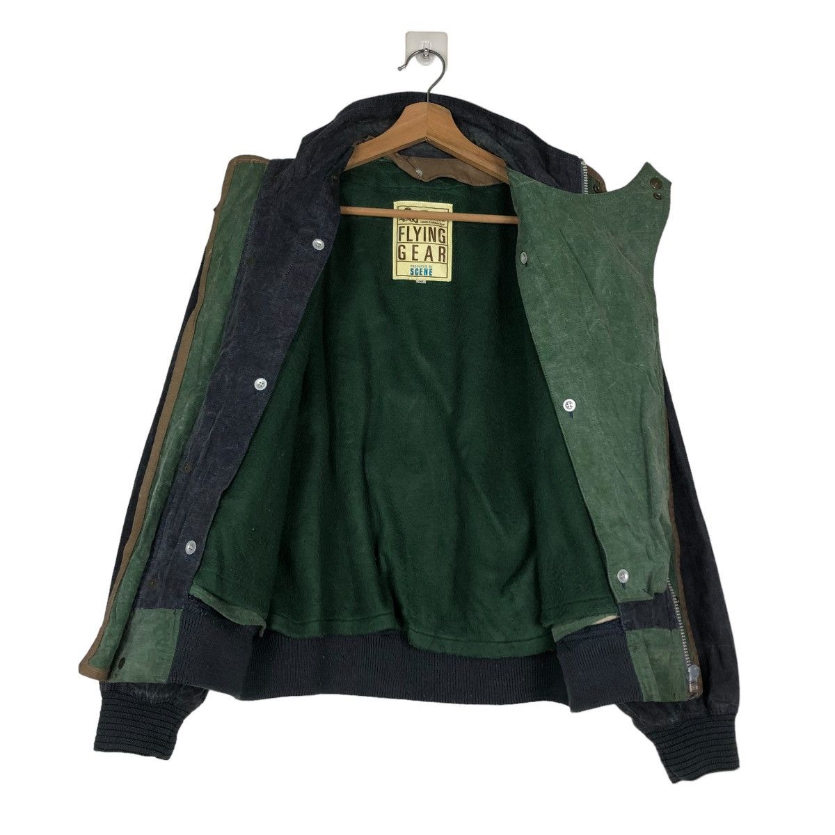 Japanese Brand 🔥VINTAGE BOMBER JACKET PARACHUTE BIKER FLYING GEAR SCENE Size US M / EU 48-50 / 2 - 15 Thumbnail