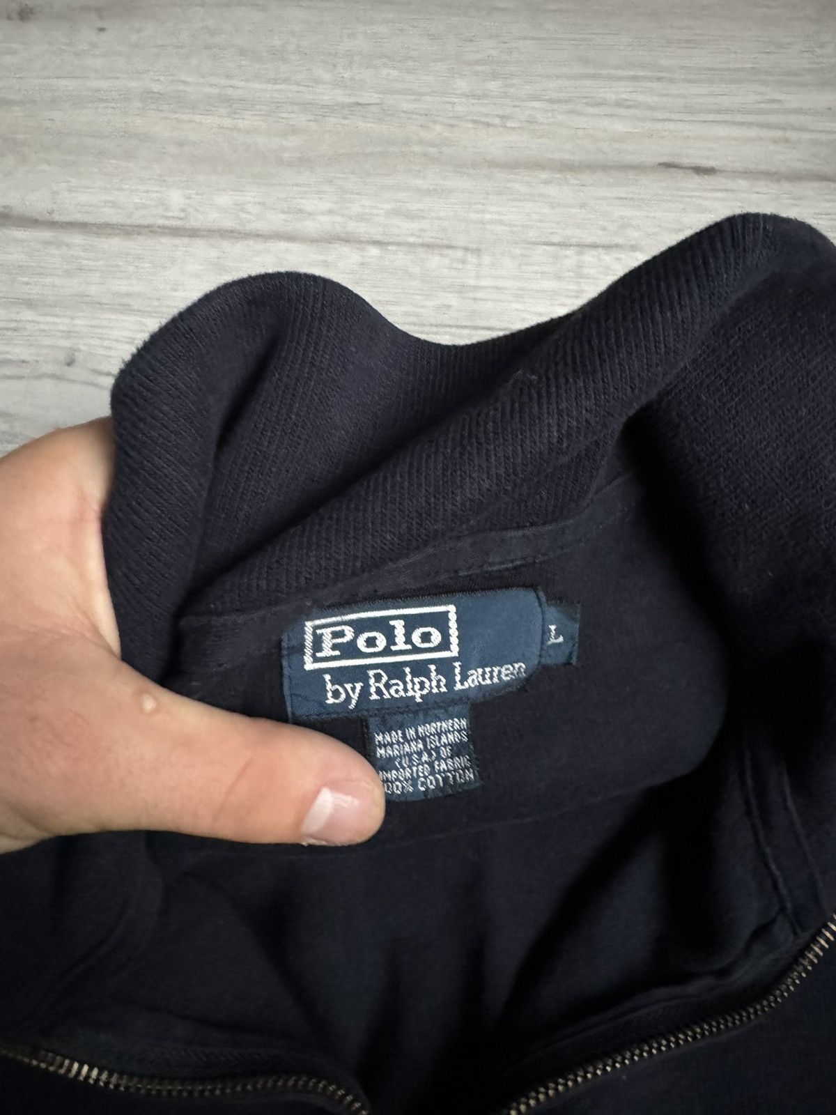 Polo Ralph Lauren × Vintage Vintage Polo Ralph Lauren zip up sweater shirt Size US L / EU 52-54 / 3 - 5 Thumbnail