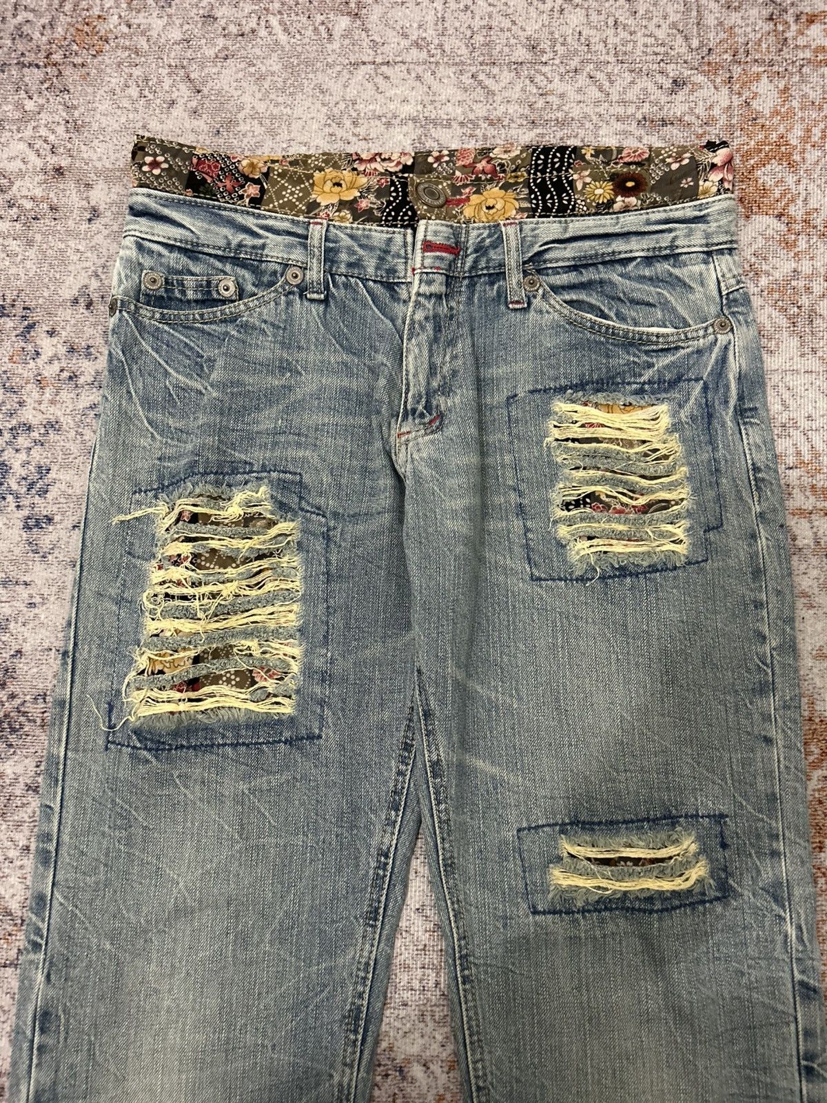 Hysteric Glamour Japanese Brand Doublle layer Rippert Jeans Size US 32 / EU 48 - 5 Thumbnail