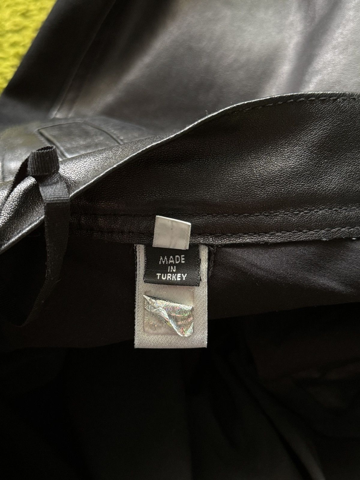 Designer × Dolce & Gabbana Dolce & Gabbana D&G avant garde grunge leather front pants Size 27" / US 4 / IT 40 - 7 Thumbnail