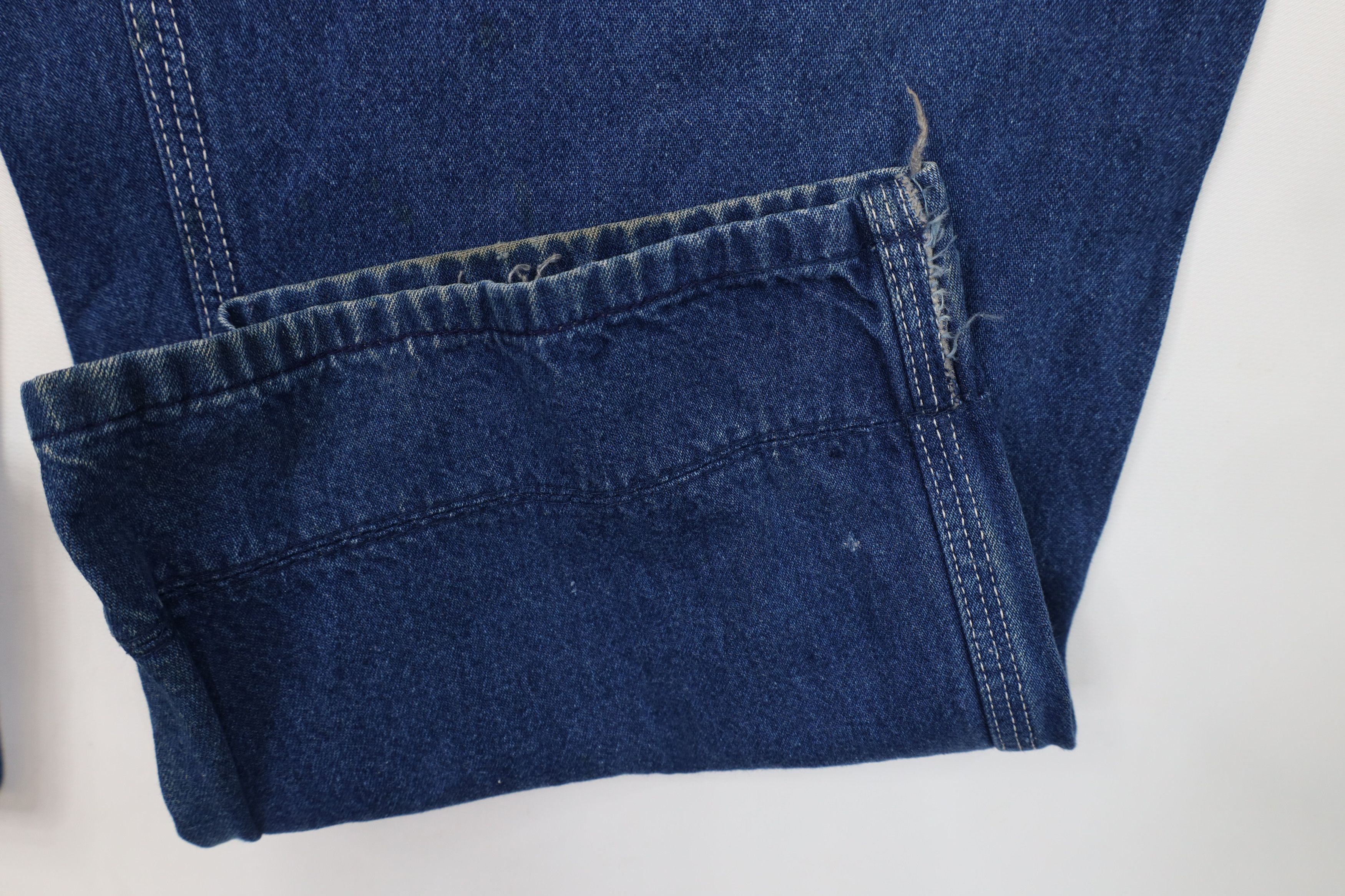 Carhartt Vintage 90s Carhartt Wide Leg Dungaree Denim Jeans USA Blue Size US 38 / EU 54 - 7 Thumbnail