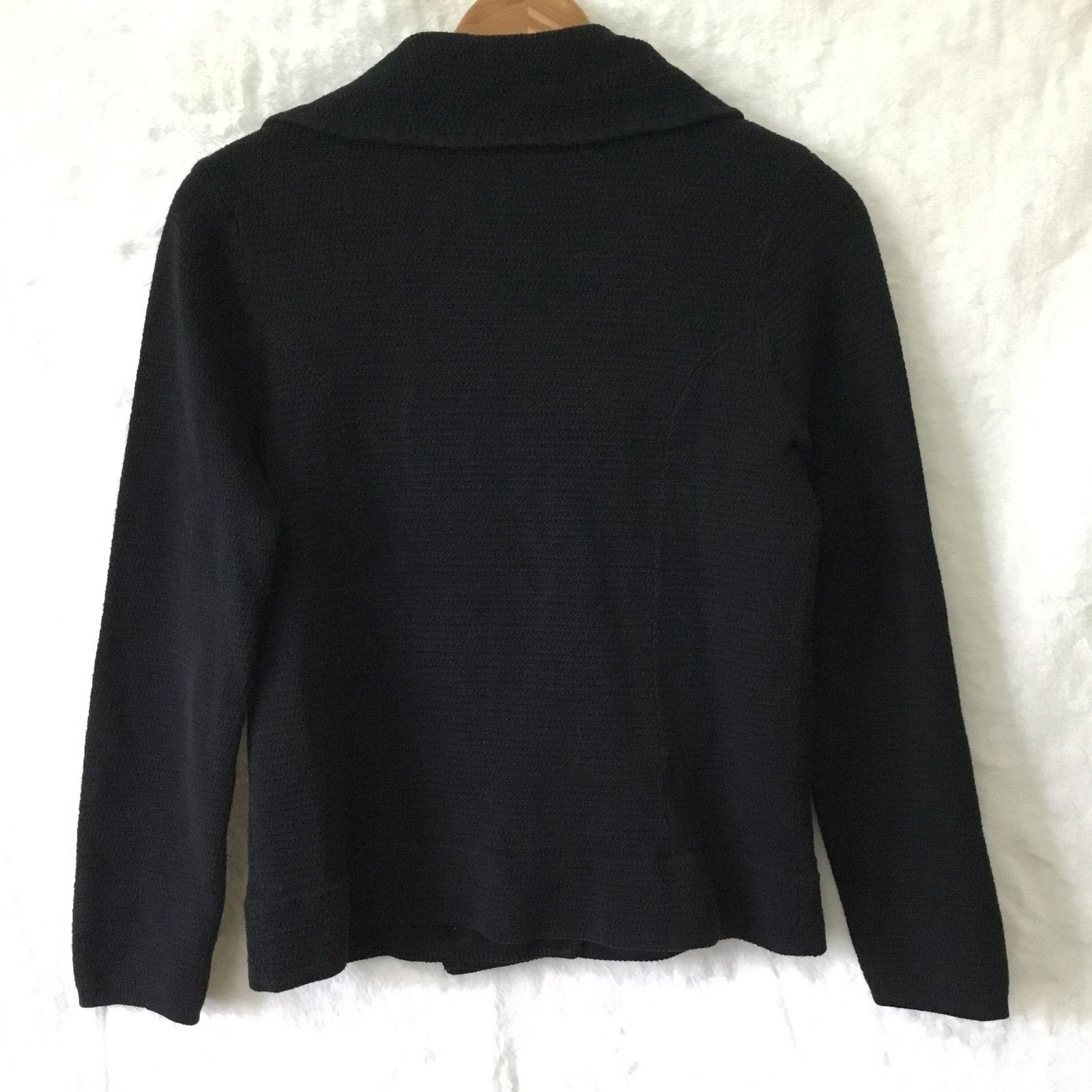 Chicos Chico's Black Gold Zip Up Jacket Size XS / US 0-2 / IT 36-38 - 7 Thumbnail