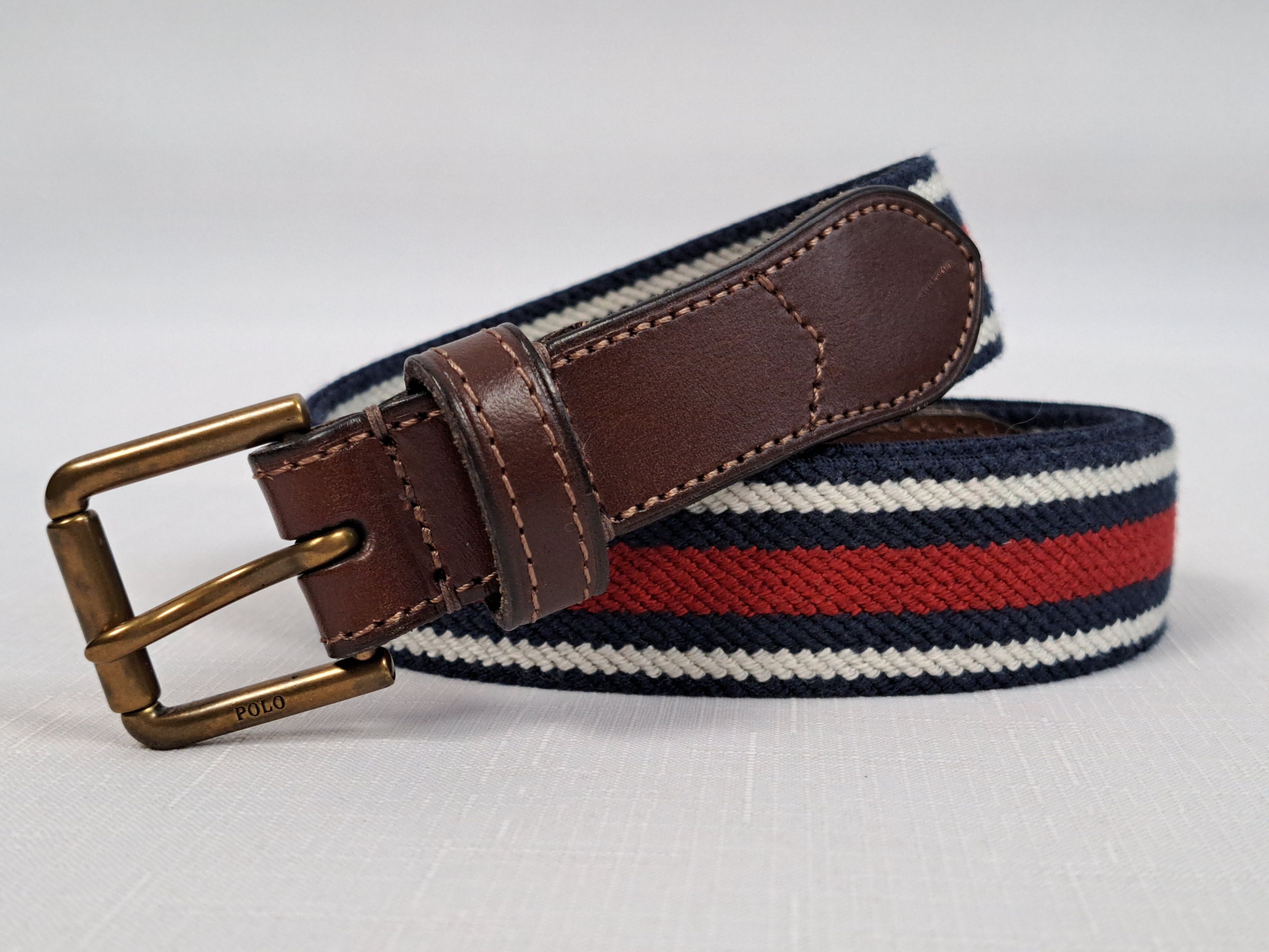 Polo Ralph Lauren Polo Ralph Lauren leather/elastic fabric belt. Size ONE SIZE - 1 Thumbnail