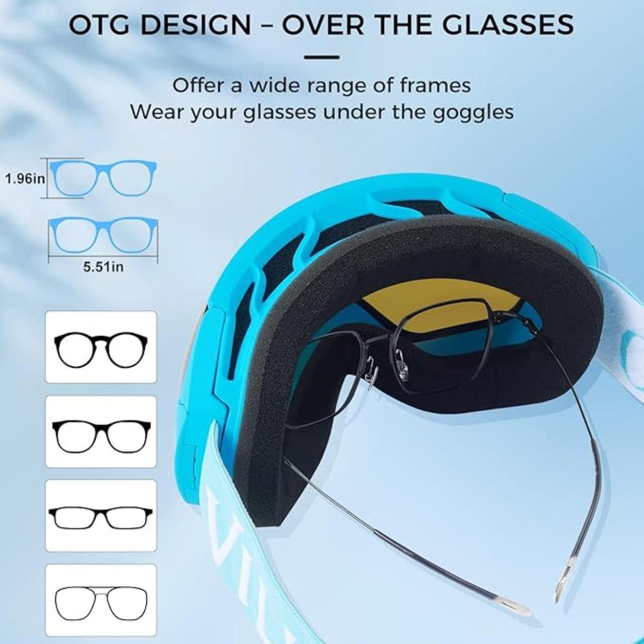 Other OTG Ski Blue Goggles UV400 Anti-Fog Size ONE SIZE - 4 Thumbnail