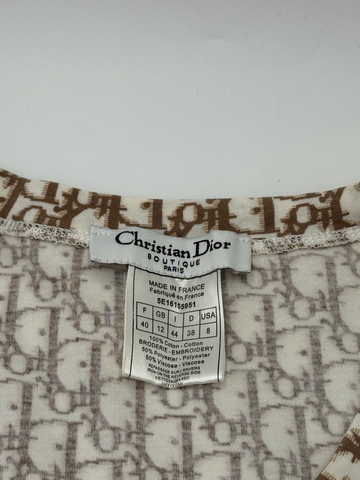 Dior Dior Galliano era monogram top / t-shirt Size M / US 6-8 / IT 42-44 - 7 Thumbnail