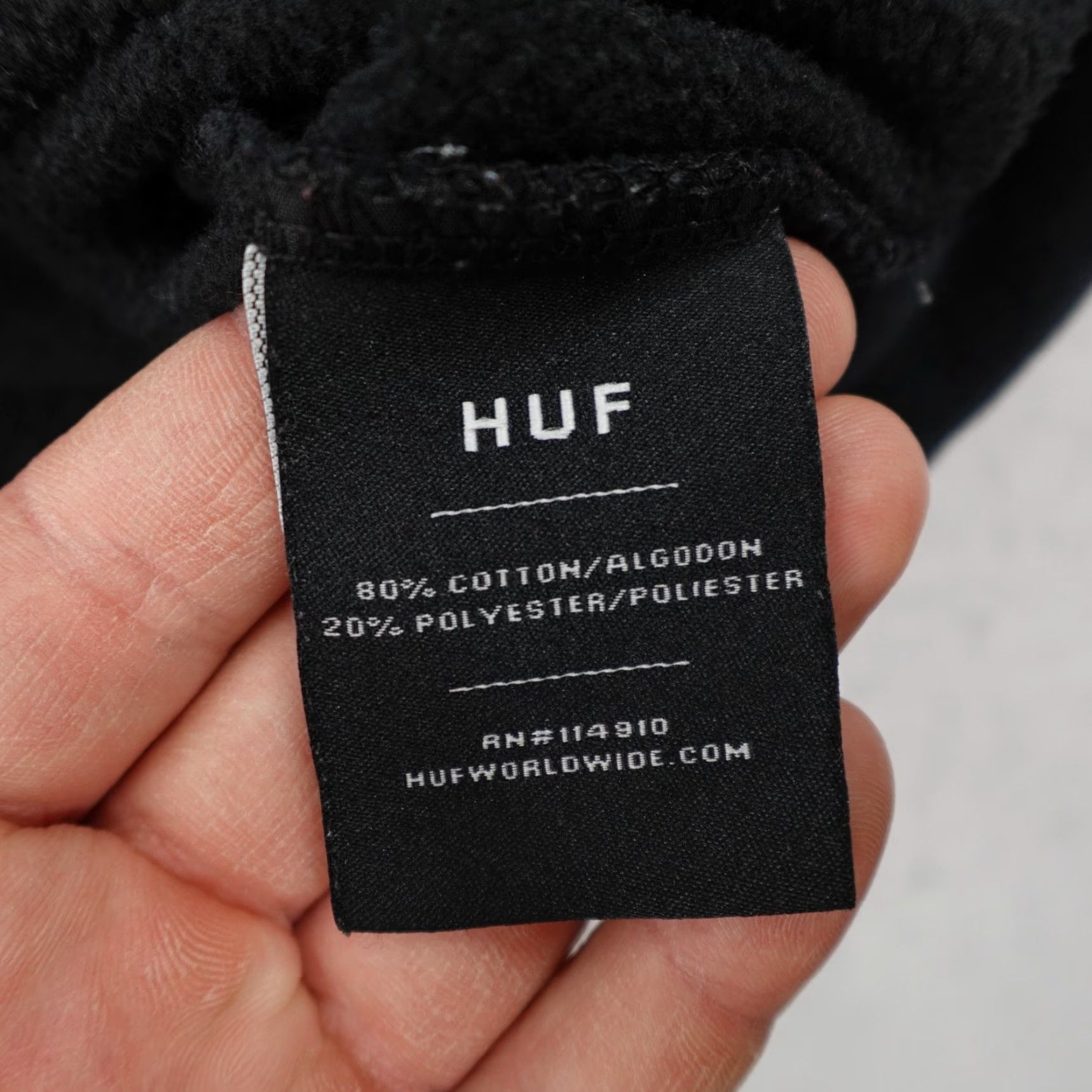 Huf HUF Spitfire Hoodie Mens Small Black Pullover Sweatshirt Skater Skateboarding ^ Size US S / EU 44-46 / 1 - 6 Thumbnail