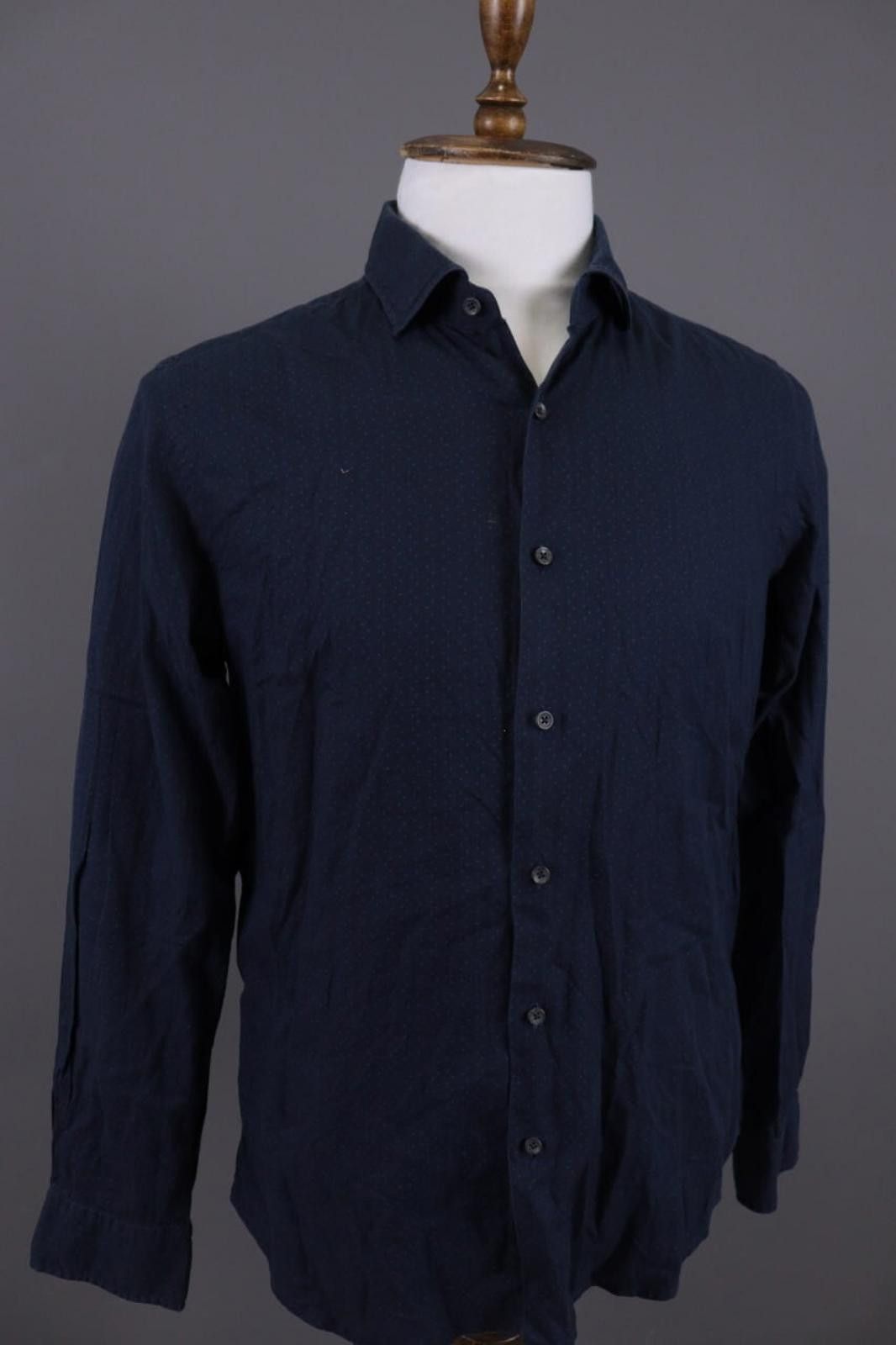 L.B.M. 1911 L.B.M. 1911 Blue Dotted Button Down Shirt Size 42 / 16 1/2 Size US M / EU 48-50 / 2 - 4 Thumbnail