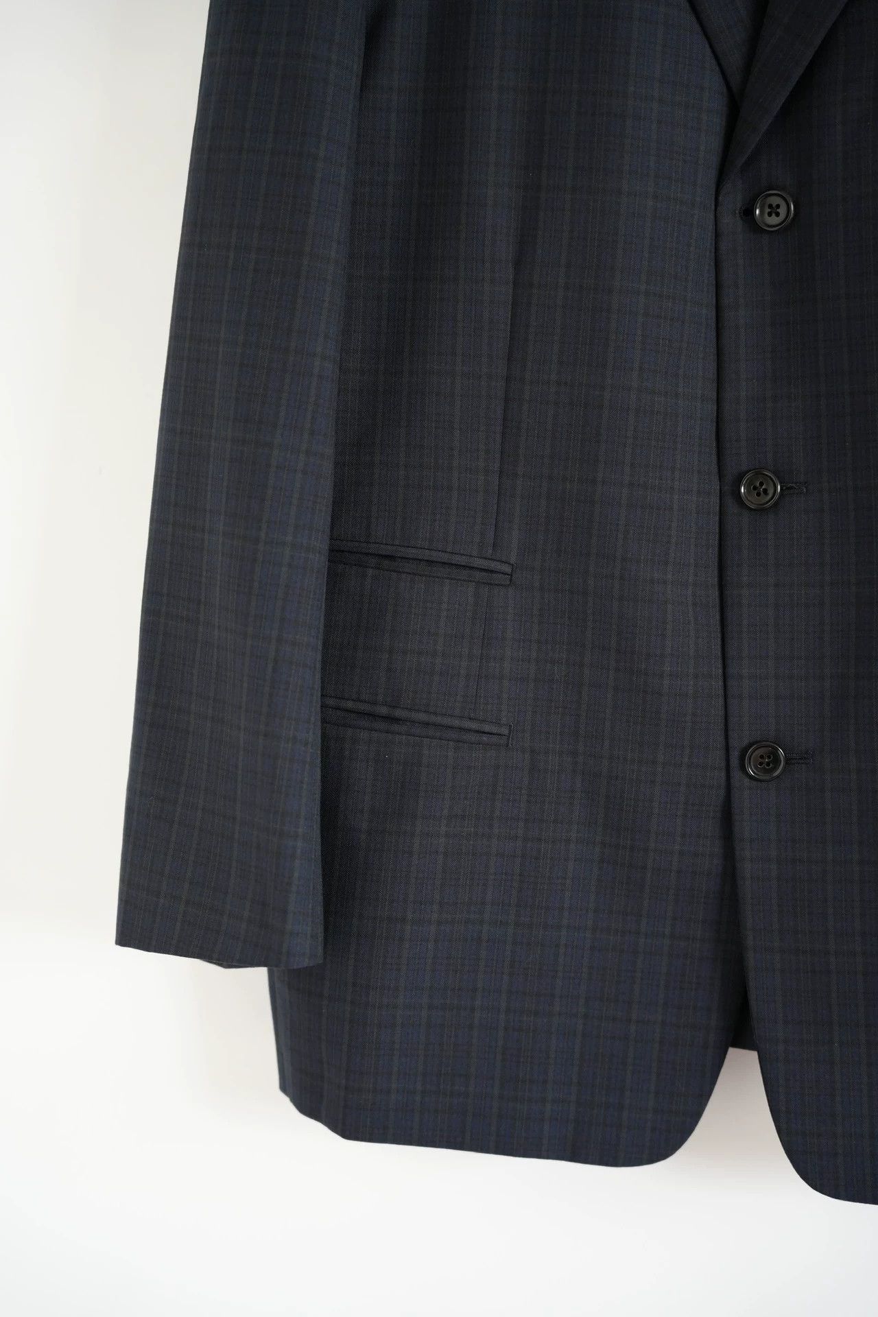 Yohji Yamamoto Yohji Yamamoto 90s Y's Blue Green Plaid Blazer M Size US M / EU 48-50 / 2 - 4 Thumbnail