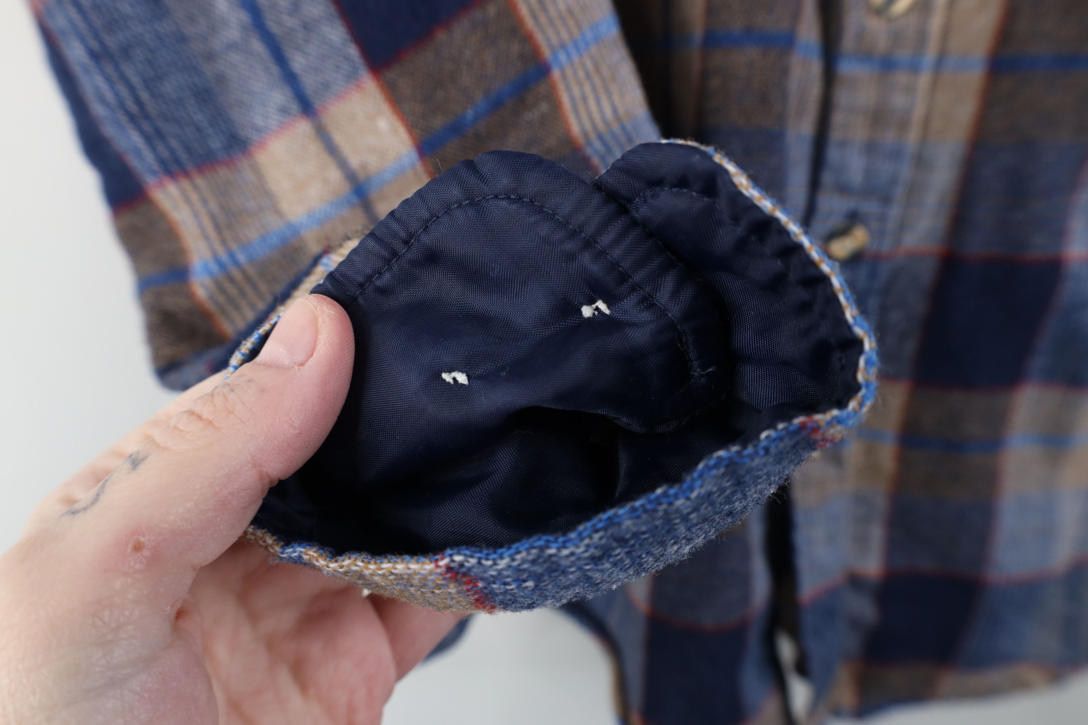 Vintage Vintage 70s 80s Streetwear Burlap Knit Button Down Shirt Size US S / EU 44-46 / 1 - 5 Thumbnail