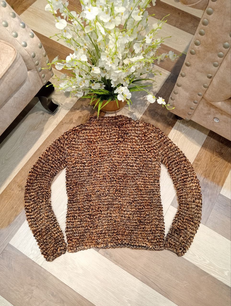 Japanese Brand FANCY LADY LEOPARD POPCORN PLEATED TOPS Size ONE SIZE - 7 Thumbnail