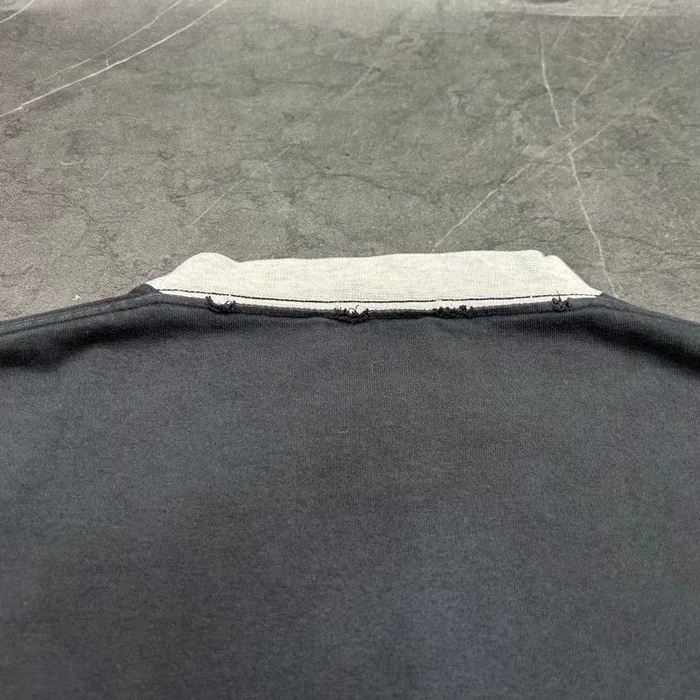 Balenciaga Balenciaga Grey and White Patchwork Faded Double Ring Shor Size US S / EU 44-46 / 1 - 4 Thumbnail