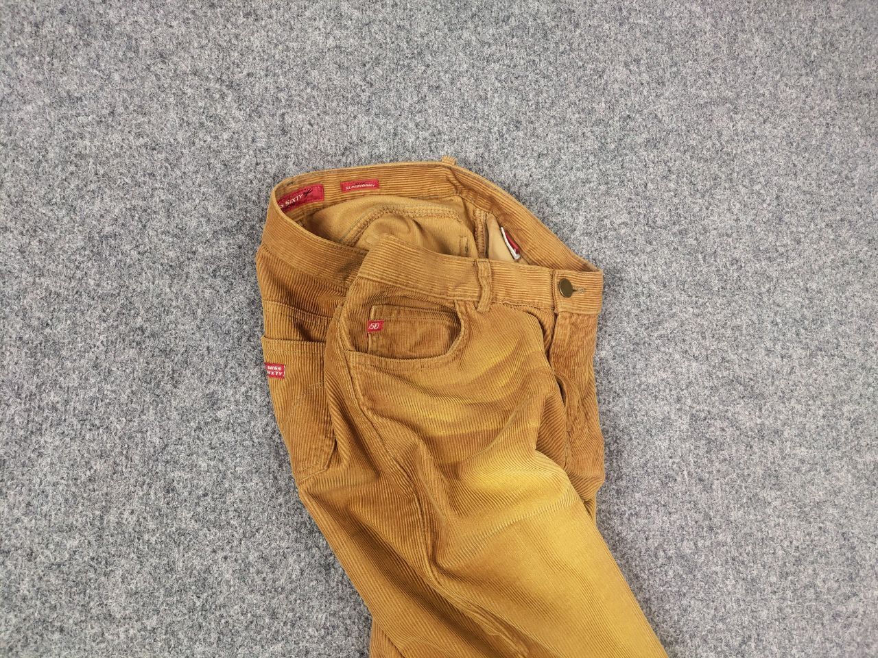 Miss Sixty Miss Sixty Rare Vtg Y2K low-rise flared Corduroy Pants jeans Size 29" - 4 Thumbnail