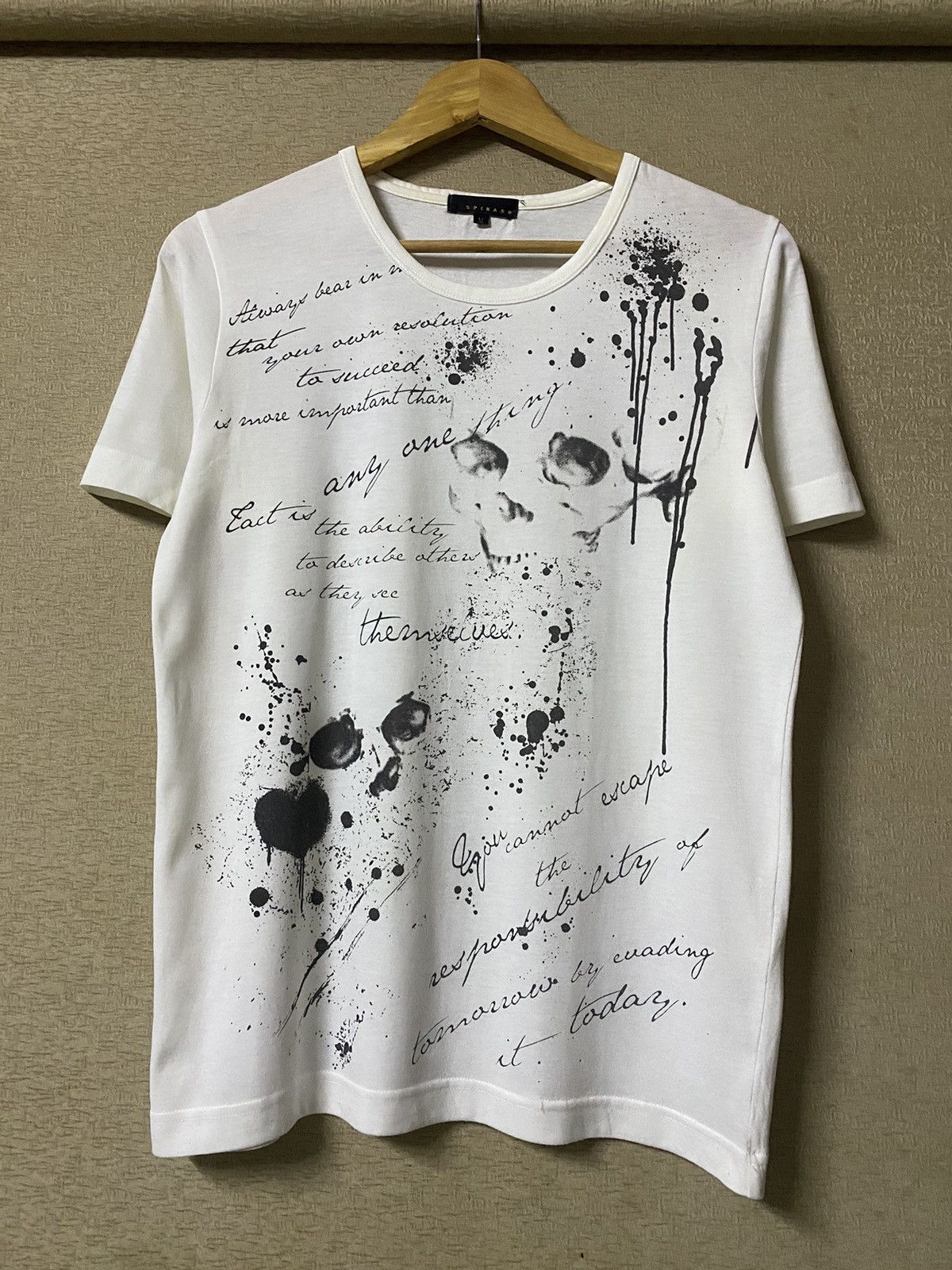 Le Grande Bleu (L.G.B.) Bedrock x L.G.B white t-shirt undercover