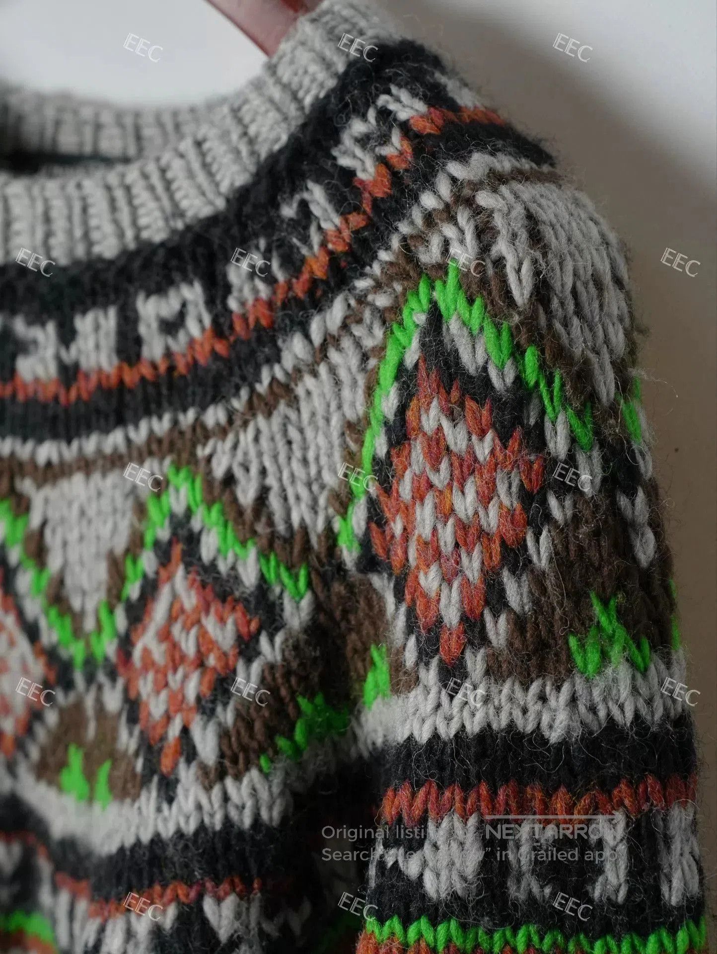 Junya Watanabe Junya Watanabe Gray Pattern Sweater Jacket. Size M / US 6-8 / IT 42-44 - 6 Thumbnail