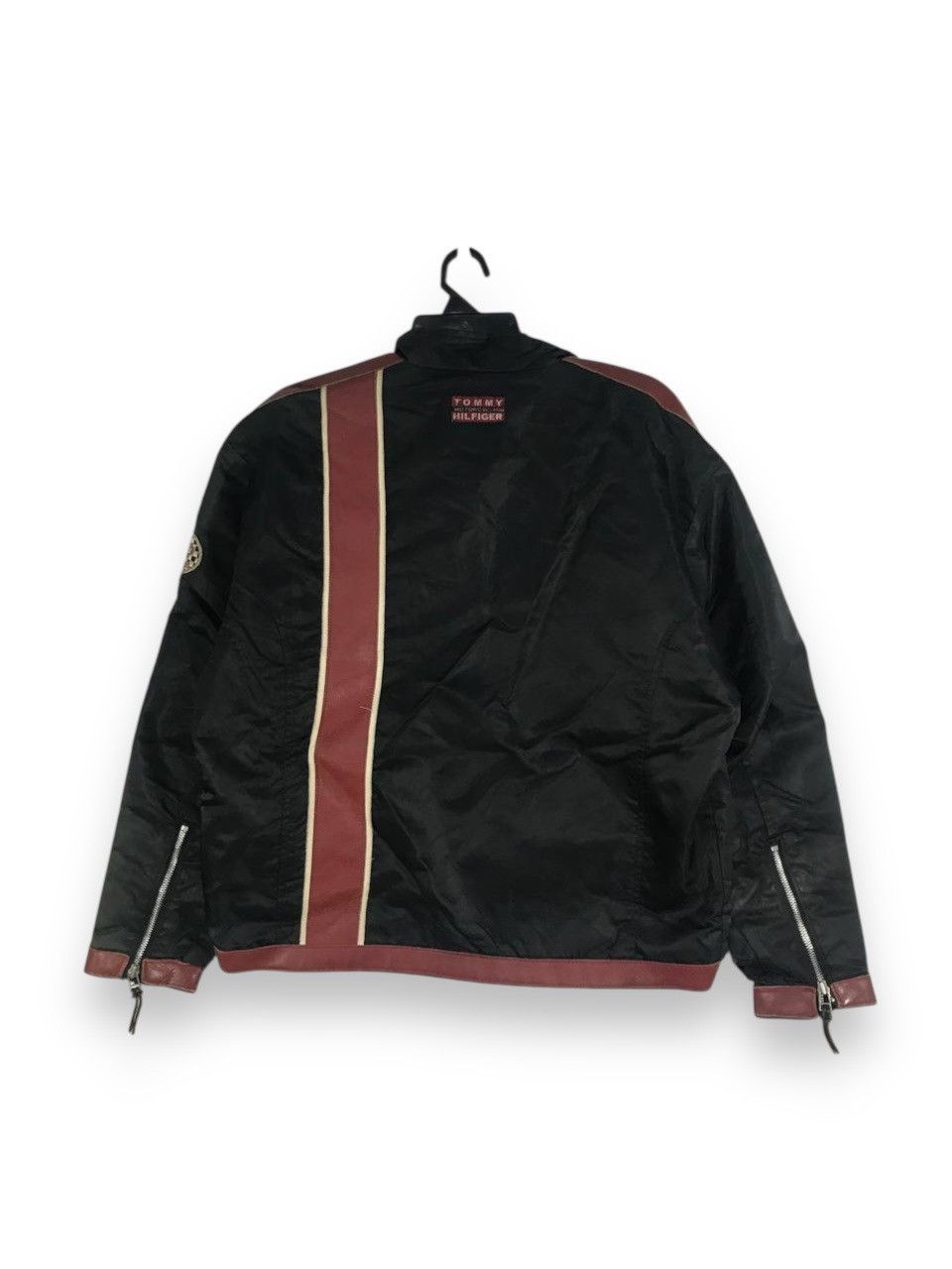 Tommy Hilfiger Vintage tommy hilfiger motorcycle leather jacket racing 35 Size US M / EU 48-50 / 2 - 7 Thumbnail