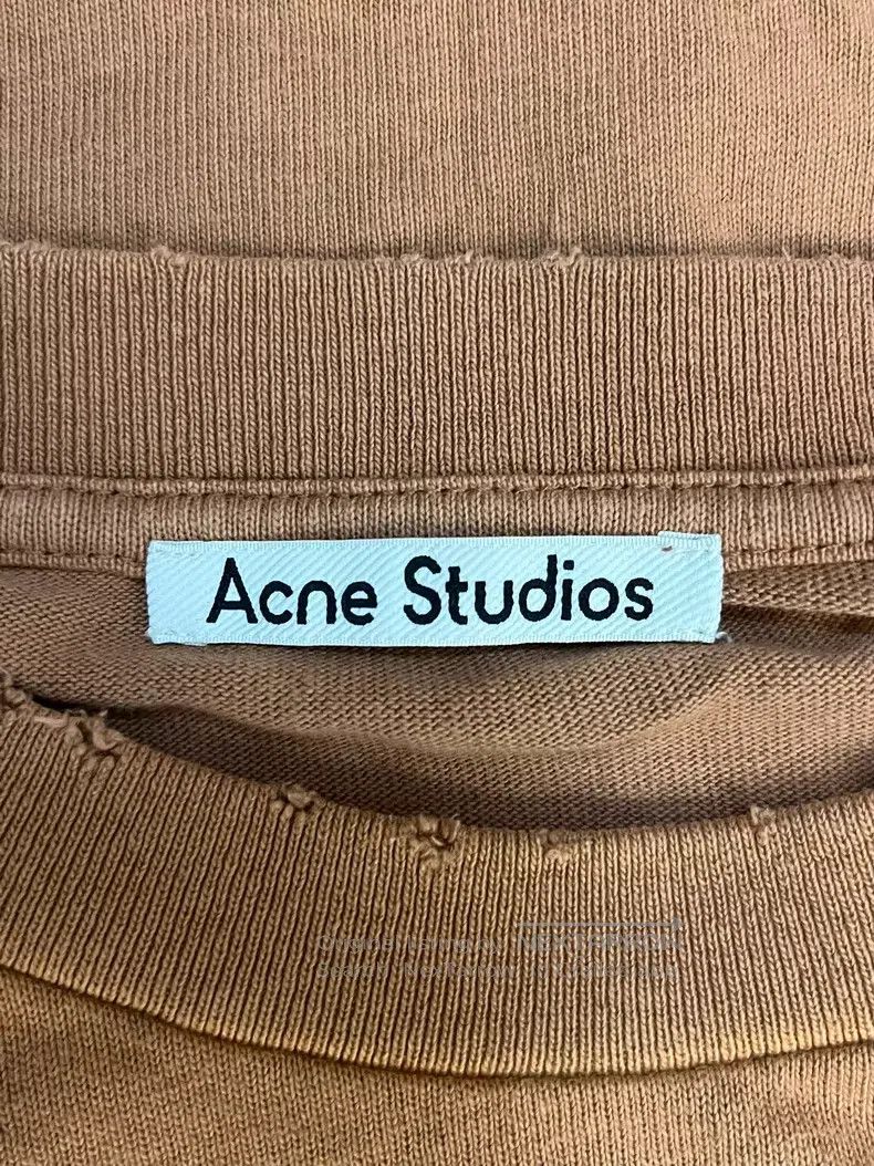 Acne Studios Acne Studios Printed Tulle Edge Round Neck Fake Two-piece Size XXS / US 00 / IT 34 - 3 Thumbnail