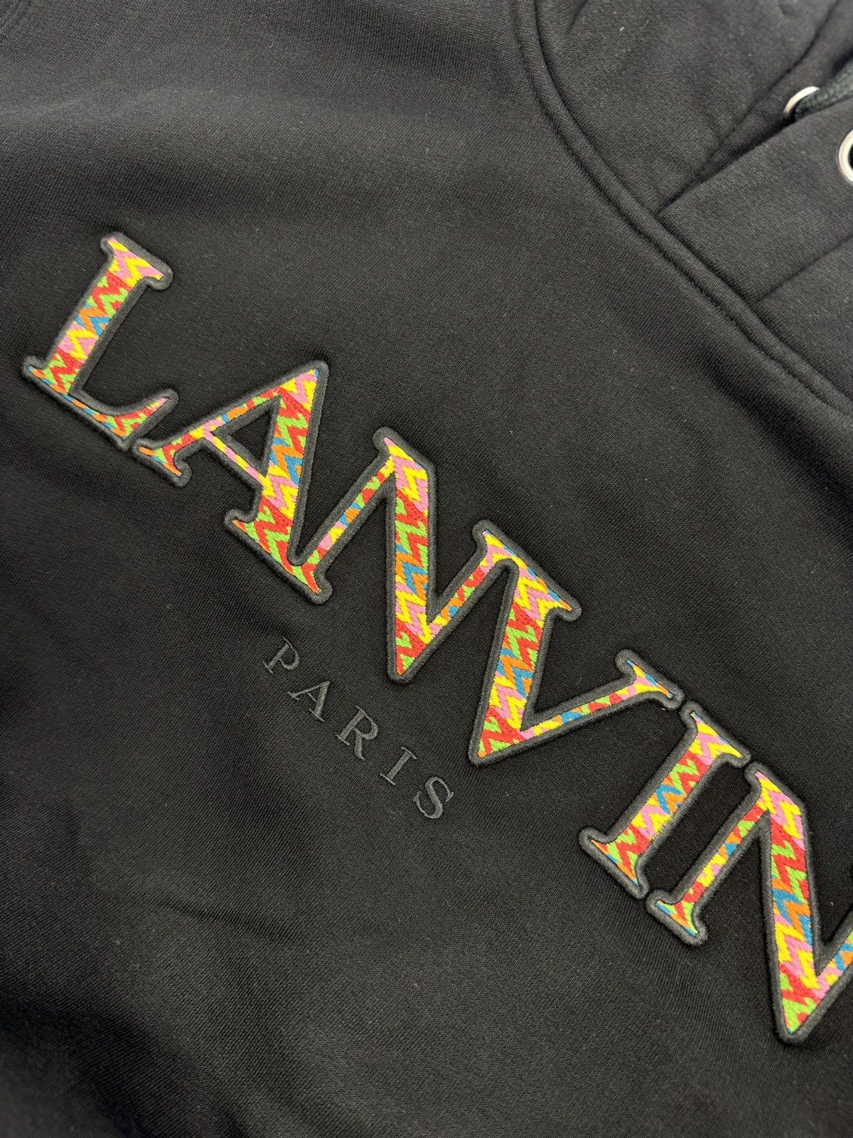 Lanvin LOGO EMBROIDERED HOODIE Size US XL / EU 56 / 4 - 3 Thumbnail