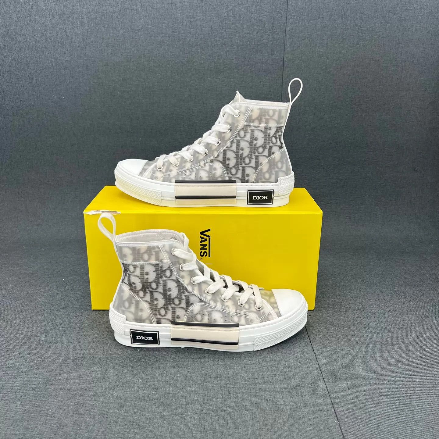 Dior Dior B23 Black & White Hi-Top 37 99 New Sneakers Size US 6.5 / IT 36.5 - 3 Thumbnail