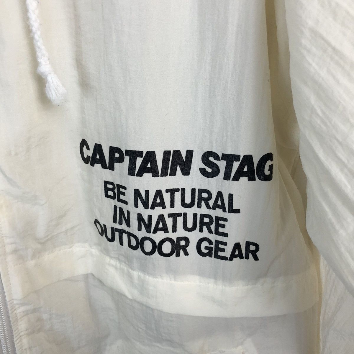 Japanese Brand × Sports Specialties Captain Stag White Hoodie windbreaker outdoor gear #A296 Size US L / EU 52-54 / 3 - 7 Thumbnail