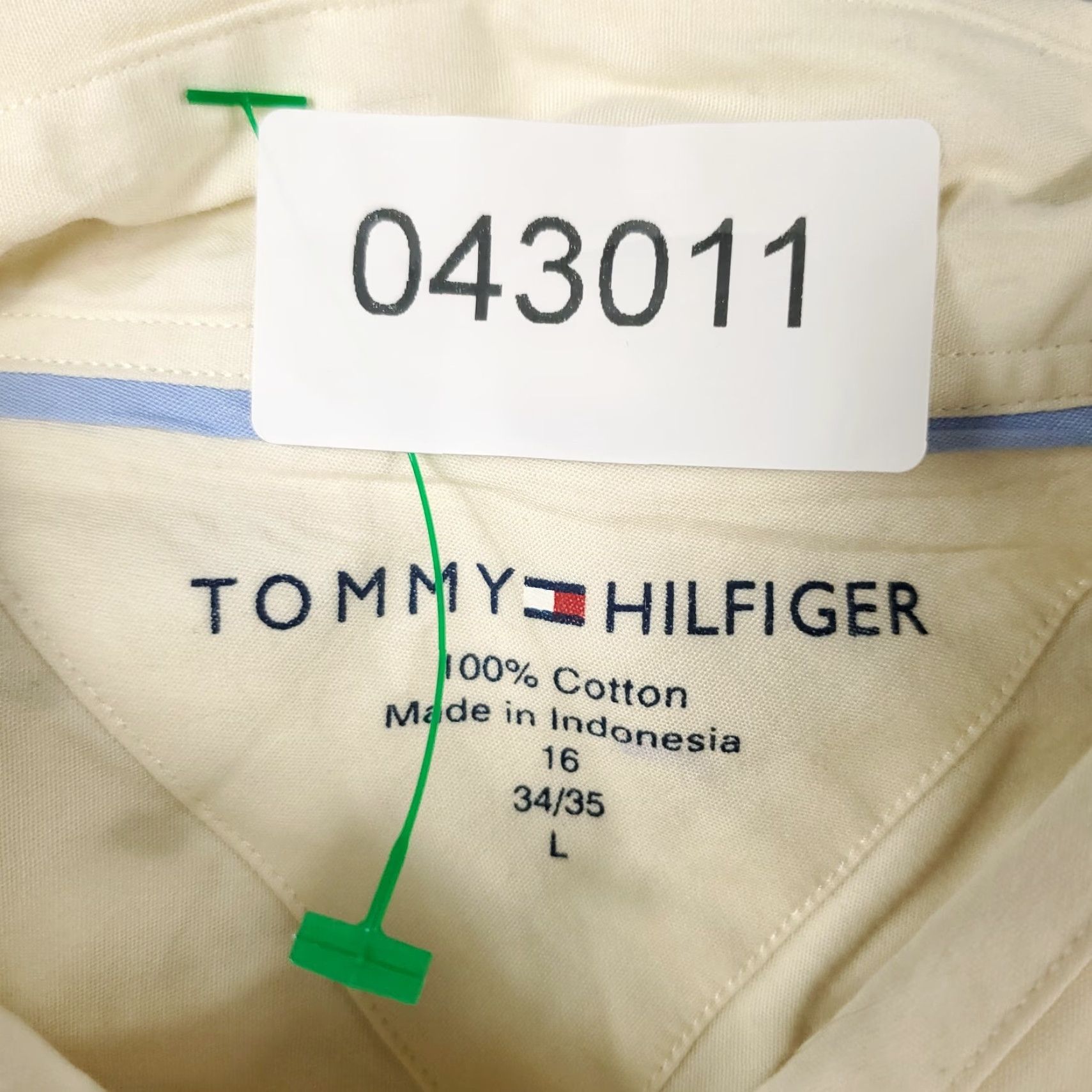 Tommy Hilfiger Tommy Hilfiger Button Up Shirt Mens Large Yellow Casual Long Sleeve Classic Size US L / EU 52-54 / 3 - 6 Thumbnail