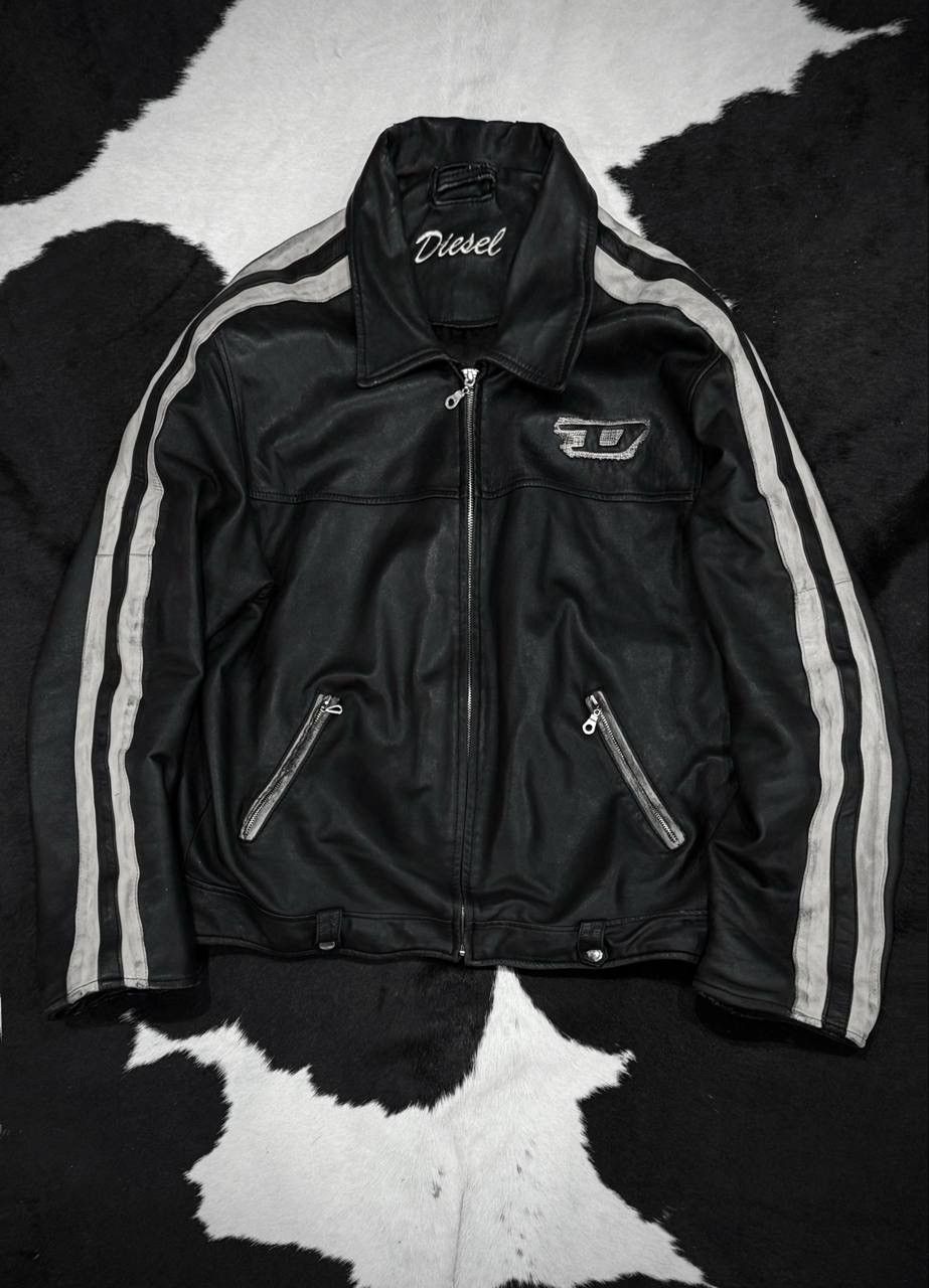Diesel Vintage Diesel Distressed Leather Jacket Size US L / EU 52-54 / 3 - 1 Thumbnail