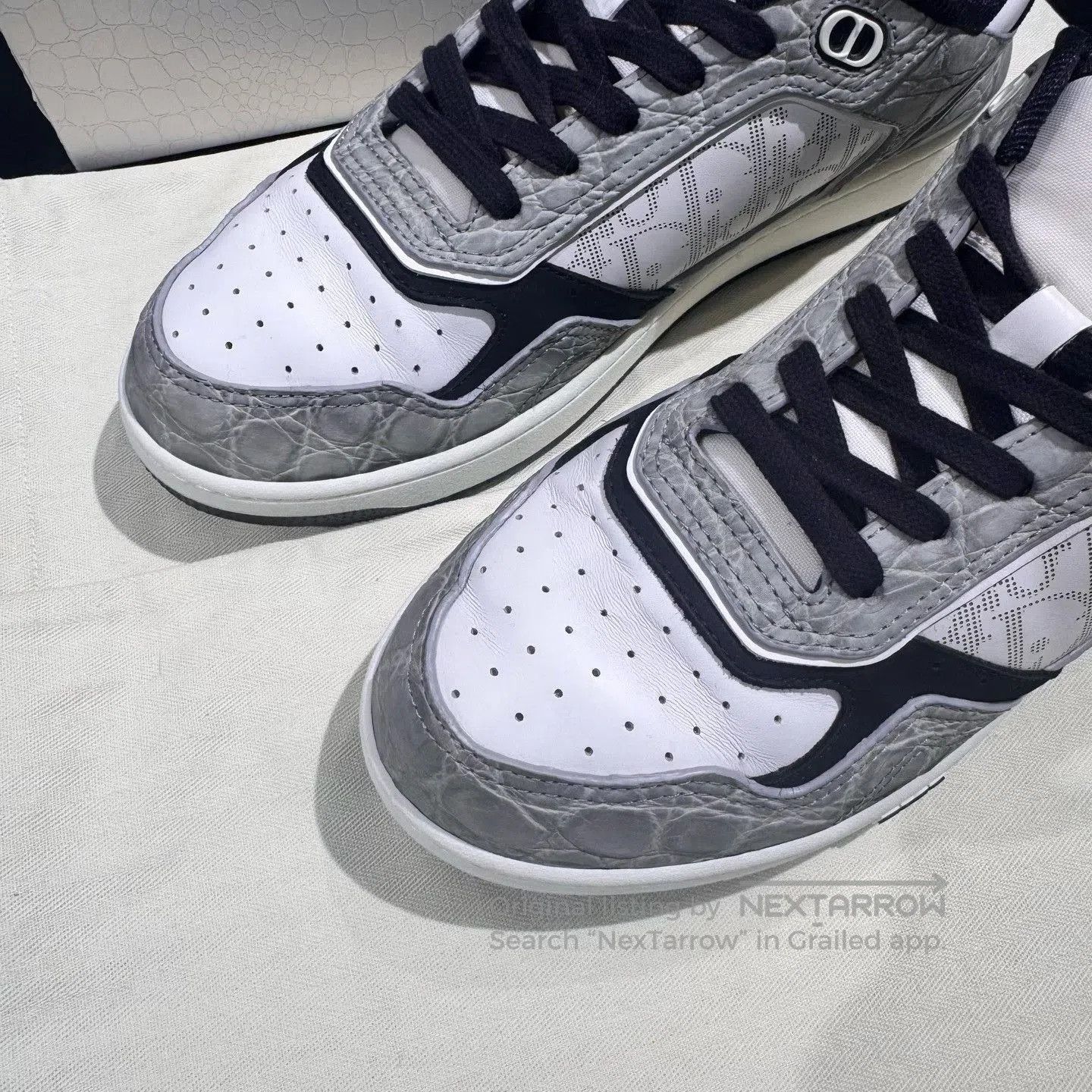 Dior Dior Oblique B27 Crocodile Limited Sneakers. Size US 9 / EU 42 - 3 Thumbnail