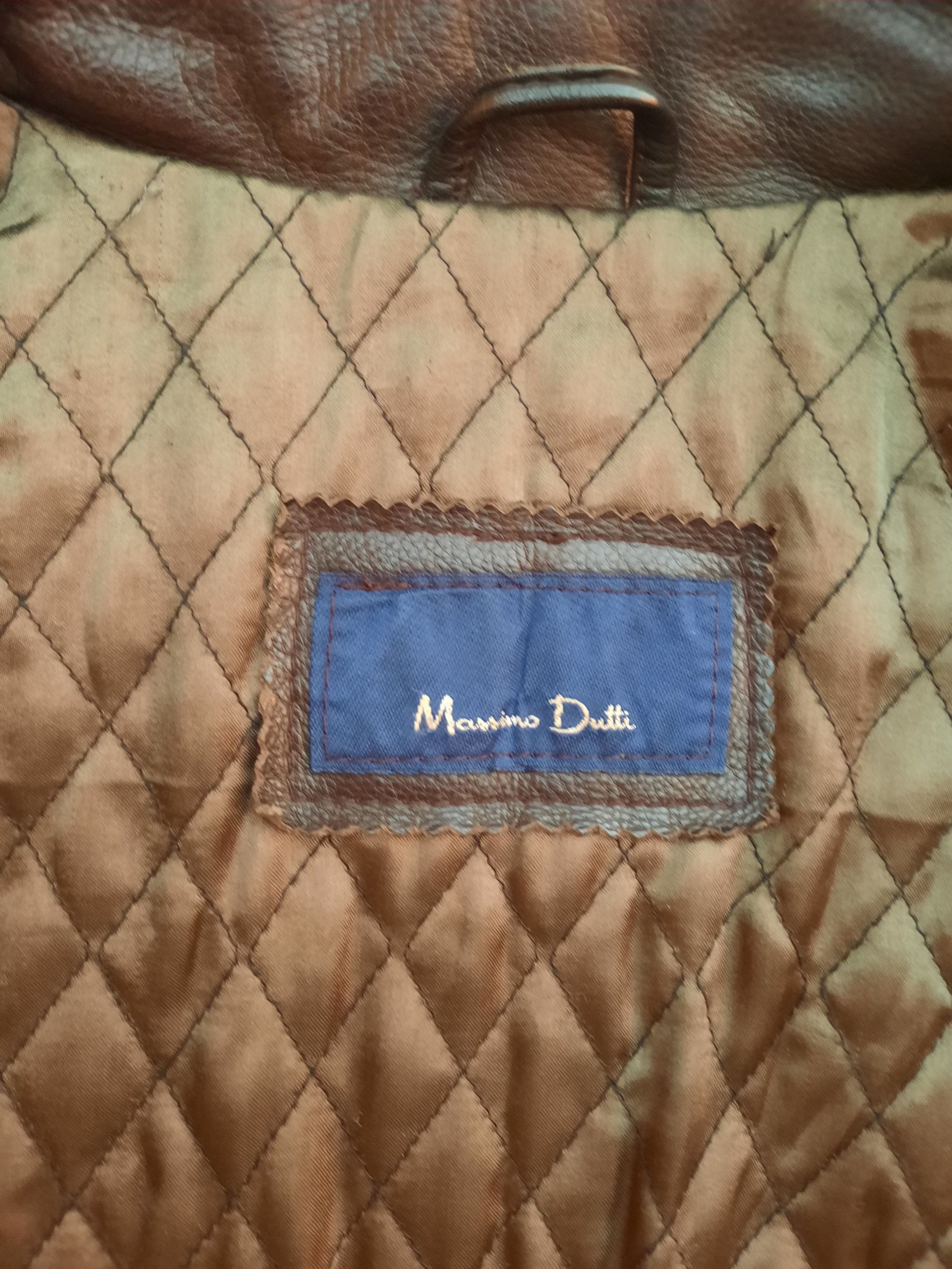 Massimo Dutti Massimo Dutti Utility Leather Jacket – Soft Cow Leather Size US XL / EU 56 / 4 - 7 Thumbnail