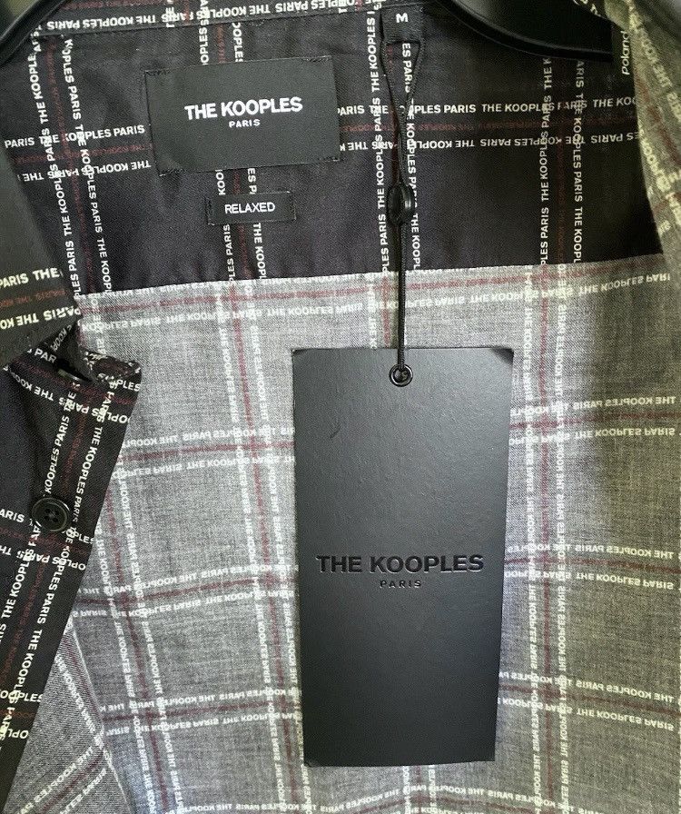 The Kooples NWT The Kooples Paris Men’s Monogram Check Shirt Medium Size US M / EU 48-50 / 2 - 3 Thumbnail