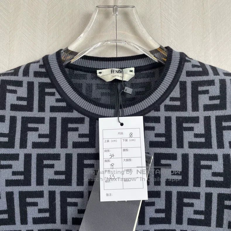 Fendi Fendi Monogram Printed Knit Long Sleeve Size XS / US 0-2 / IT 36-38 - 2 Thumbnail