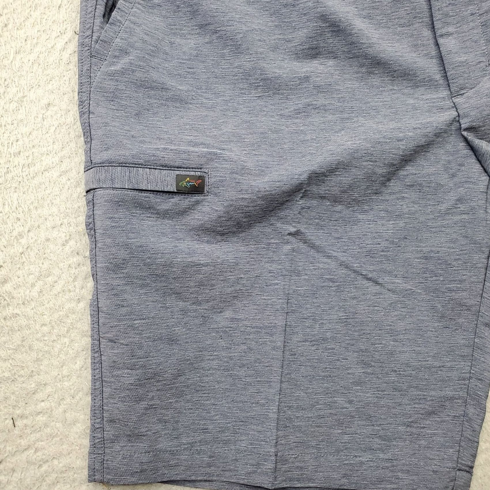Vintage Greg Norman Golf Performance Shorts Mens 38 Blue Regular Fit Flat Front Stretch Shirt Size US 38 / EU 54 - 6 Thumbnail