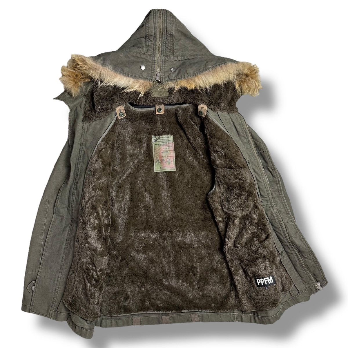 PPFM PPFM IfSixWasNine LGB Gorpcore Tactical Military Fur Jacket Size US L / EU 52-54 / 3 - 6 Thumbnail