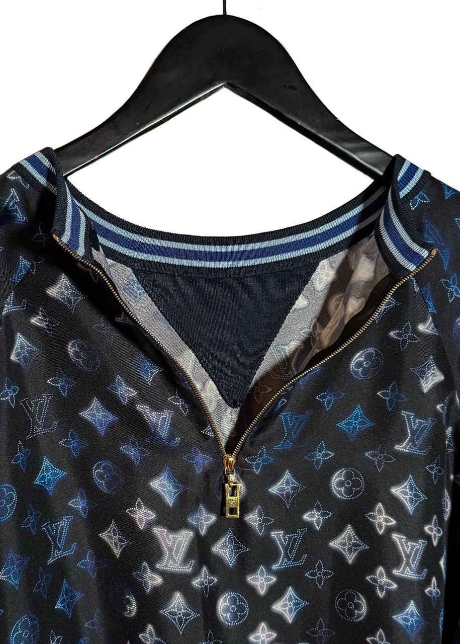 Louis Vuitton Louis Vuitton Blue Mahina Monogram Silk Sporty Sweater Size M / US 6-8 / IT 42-44 - 4 Thumbnail