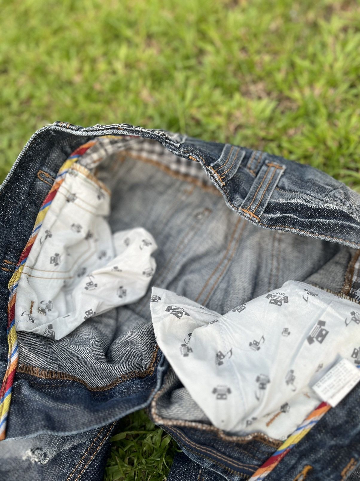 Japanese Brand Coax Racing Jeans Japanese Isfixwasnine Y2K Style Vintage Size US 34 / EU 50 - 6 Thumbnail
