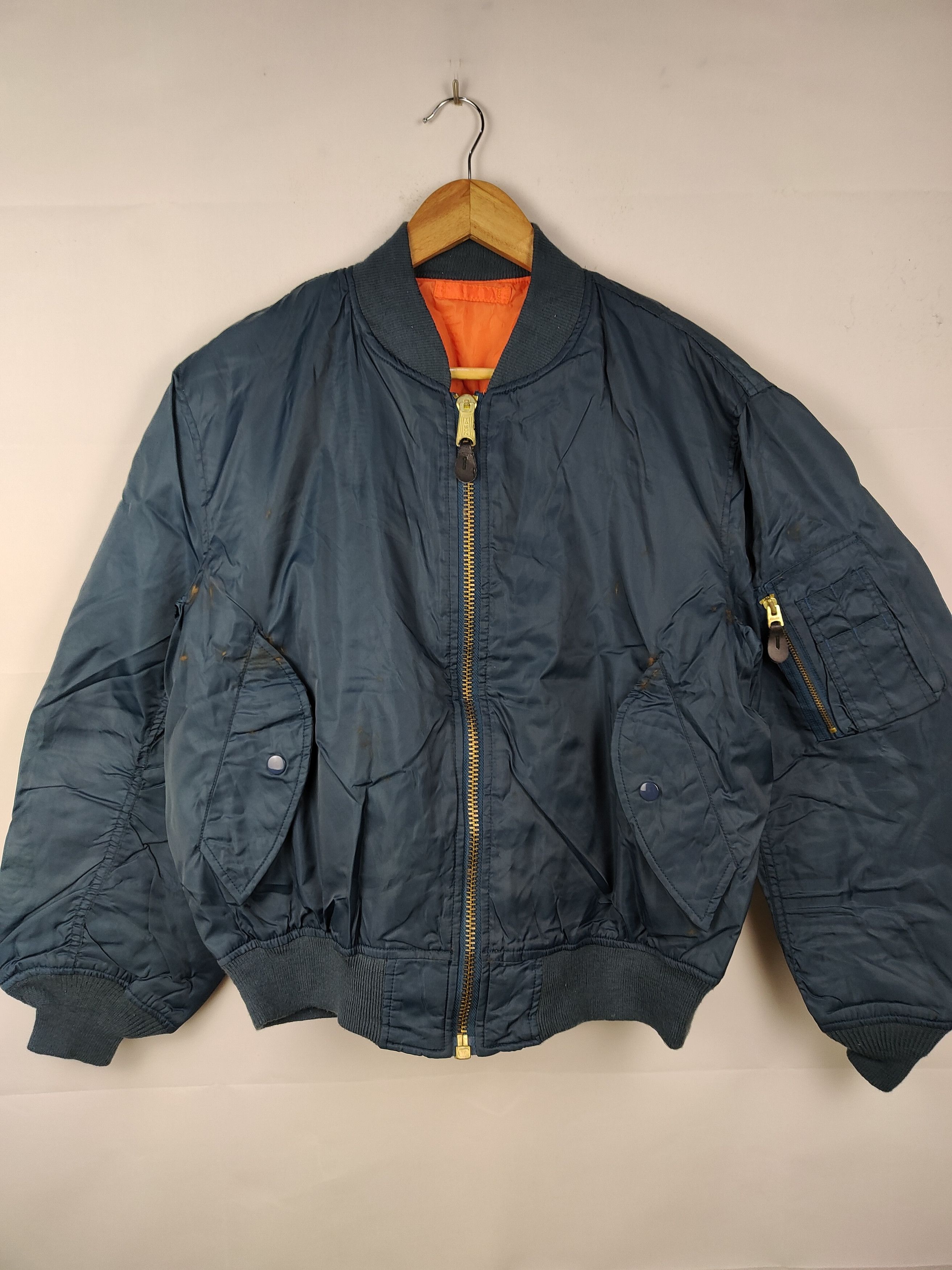 Vintage Vintage 80s Bomber Flight Jacket (USAF) Jacket Size US M / EU 48-50 / 2 - 1 Thumbnail