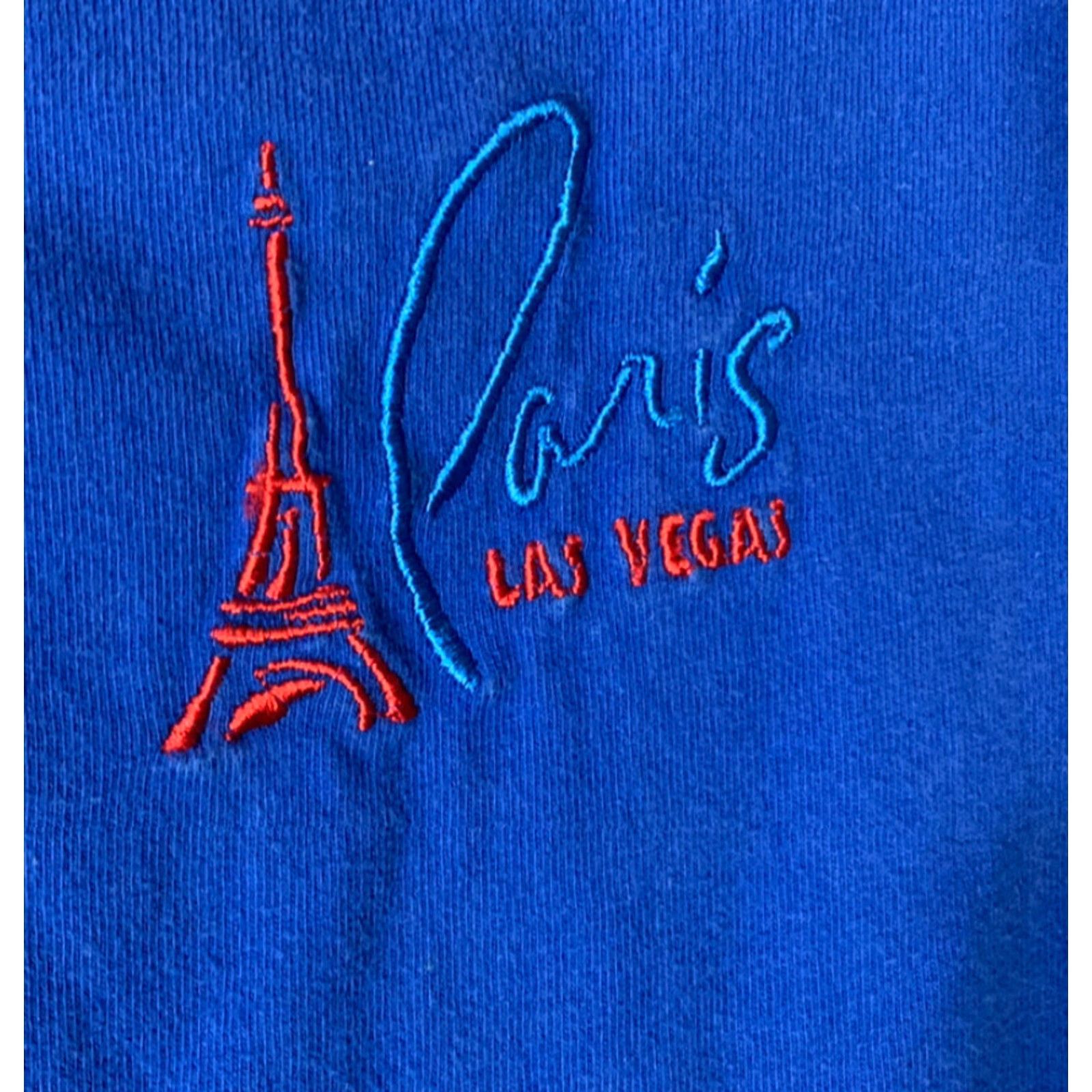 Vintage VINTAGE 90s Paris Las Vegas Hotel Casino Blue T Shirt Adult Medium Mens Size US M / EU 48-50 / 2 - 2 Thumbnail