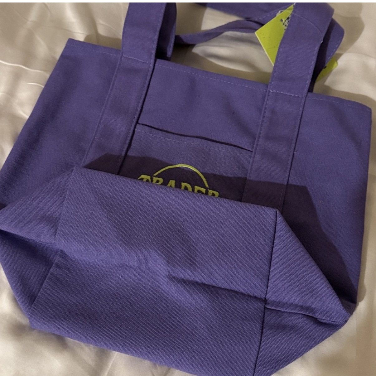 Other Trader Joe’s mini canvas bag purple green Size ONE SIZE - 2 Thumbnail