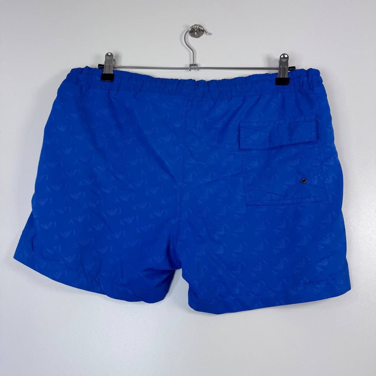 Armani Armani Jeans AJ Swim Shorts Blue Logo Pattern Beach Summer L Size US 30 / EU 46 - 8 Thumbnail