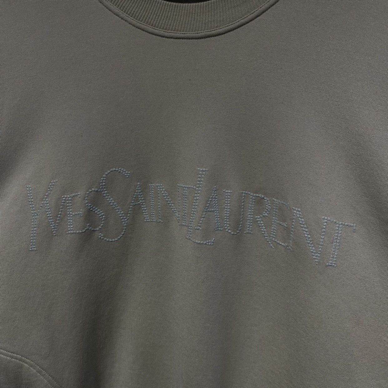 Designer × Yves Saint Laurent Yves Saint Lauren YSL Pocket Sweatshirt Size US L / EU 52-54 / 3 - 3 Thumbnail