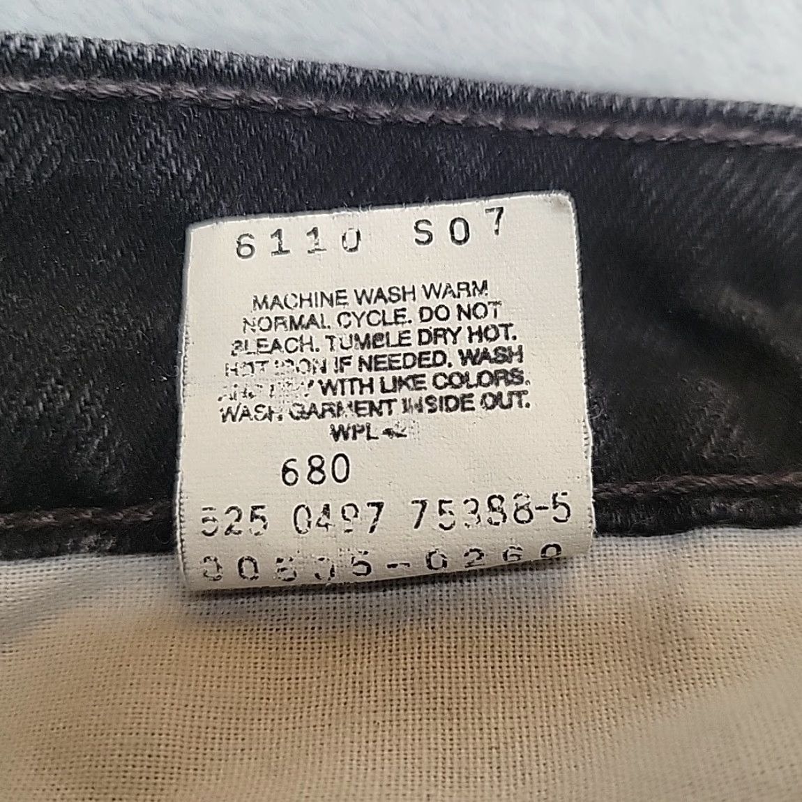 Levi's VINTAGE Levi's 505 Jeans Mens 33x32 Black Denim Straight Leg Made In USA 90s Mens Jeans Black Denim Straight 505 Vintage Levi's Size US 33 - 6 Thumbnail