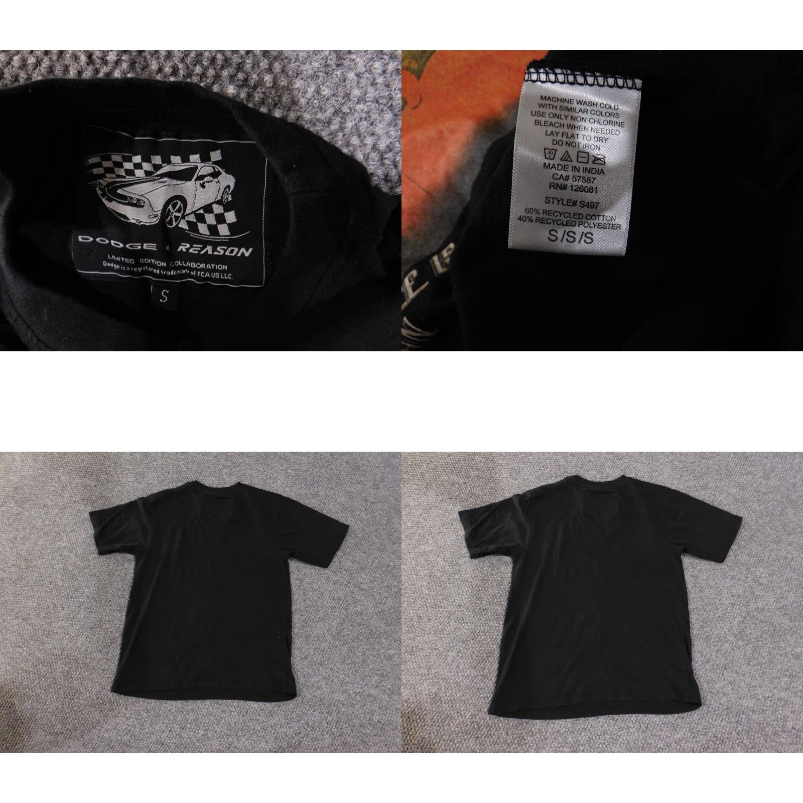 Reason Dodge Hellcat Shirt Mens Small Black Challenger SRT Graphic Tee Car Racing Muscle Size US S / EU 44-46 / 1 - 8 Thumbnail