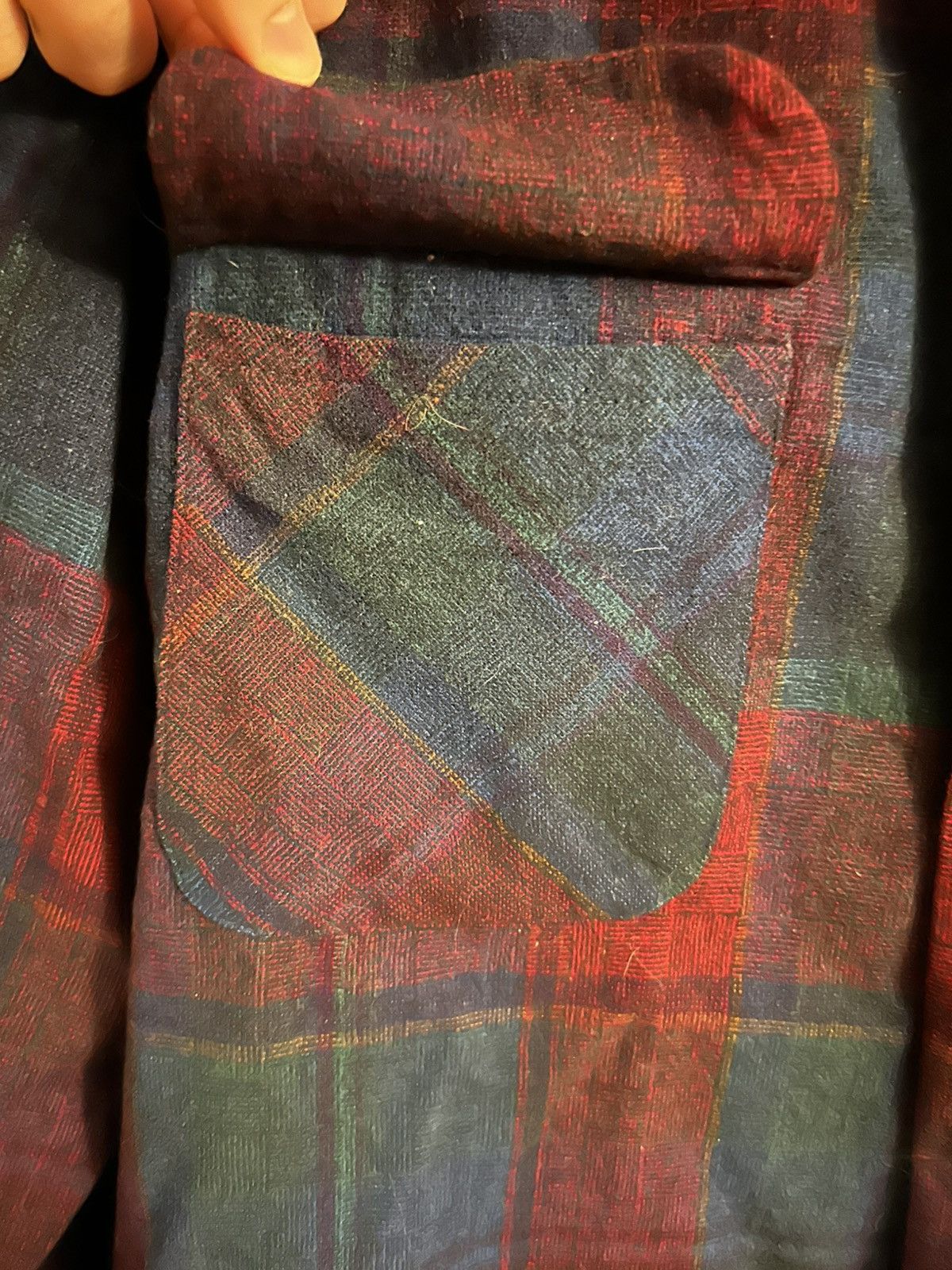 Pendleton Vintage 60s / 70s USA Pendleton Shadow Plaid Loop Collar L Size US L / EU 52-54 / 3 - 4 Thumbnail