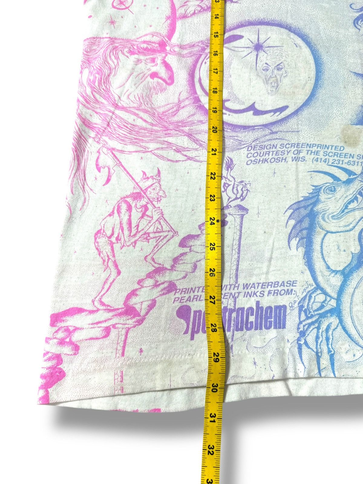 Magical Design × Vintage *RARE* 90w VINTAGE MYTHICAL FANTASY WIZARDS MAGIC AOP TEE Size US XL / EU 56 / 4 - 10 Thumbnail