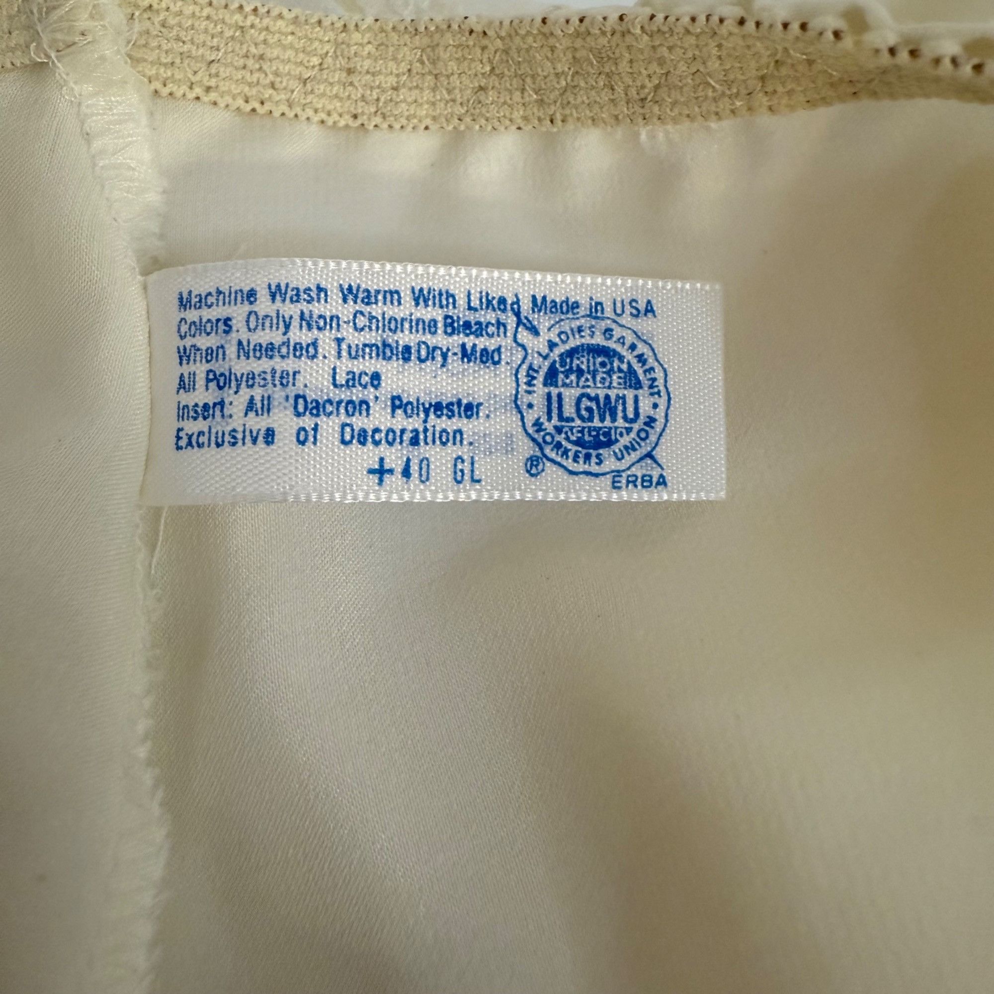 JCPenney Vintage JCPenney Fantasia Cream Ivory Lace Camisole & Shorts Size ONE SIZE - 9 Thumbnail