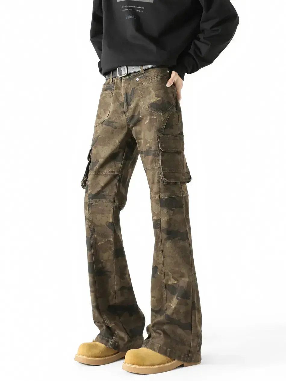 Japanese Brand Retro loose camouflage pocket jeans Size US 30 / EU 46 - 2 Thumbnail