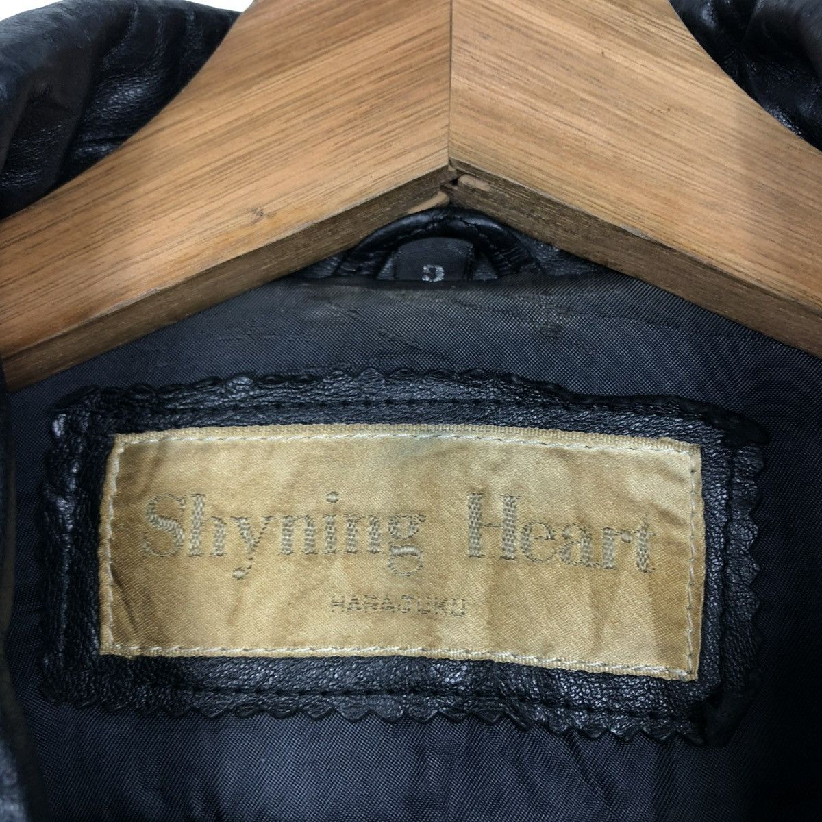Japanese Brand 🔥VINTAGE BIKER LEATHER JACKET SHYNING HEART ISSEY MIYAKE Size US M / EU 48-50 / 2 - 20 Thumbnail