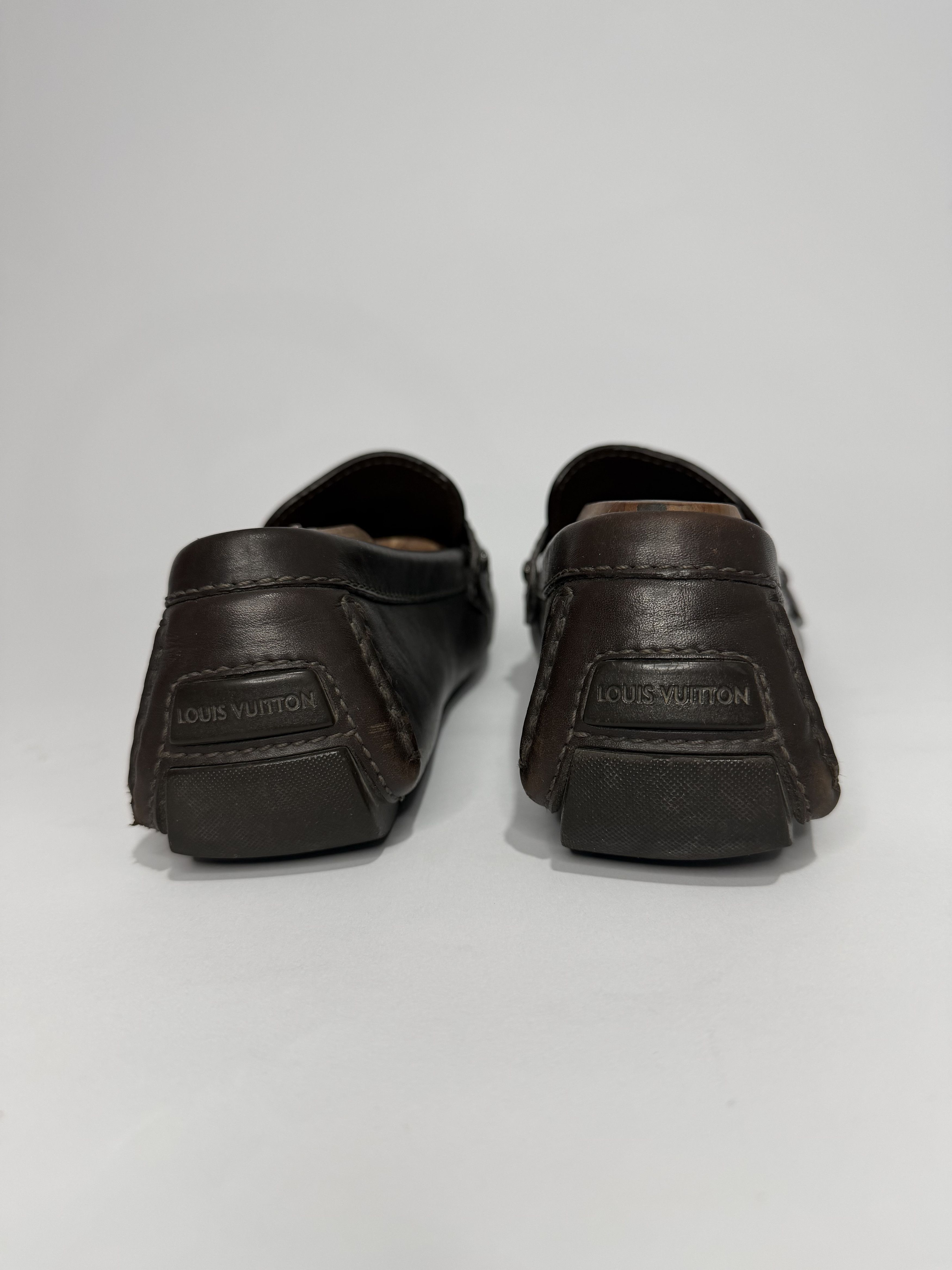 Louis Vuitton Louis Vuitton Brown Leather Hockenheim Loafers Size US 7 / EU 40 - 5 Thumbnail