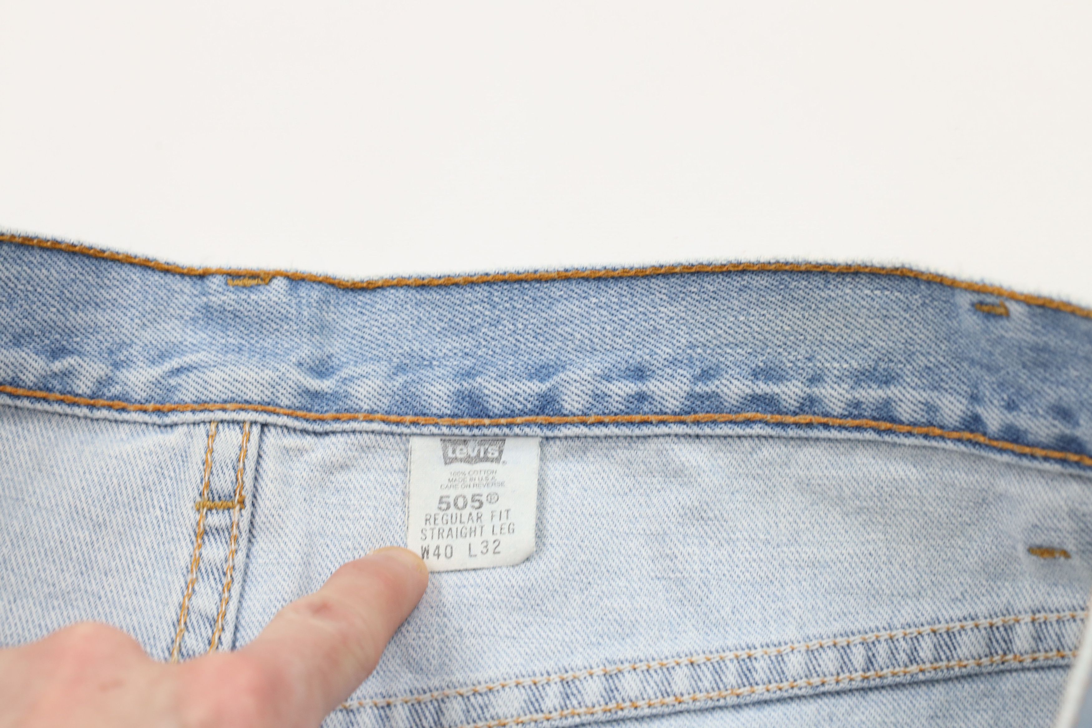 Levi's × Vintage Vintage Y2K 2000 Levis 505 Regular Fit Denim Jeans USA Size US 38 / EU 54 - 8 Thumbnail